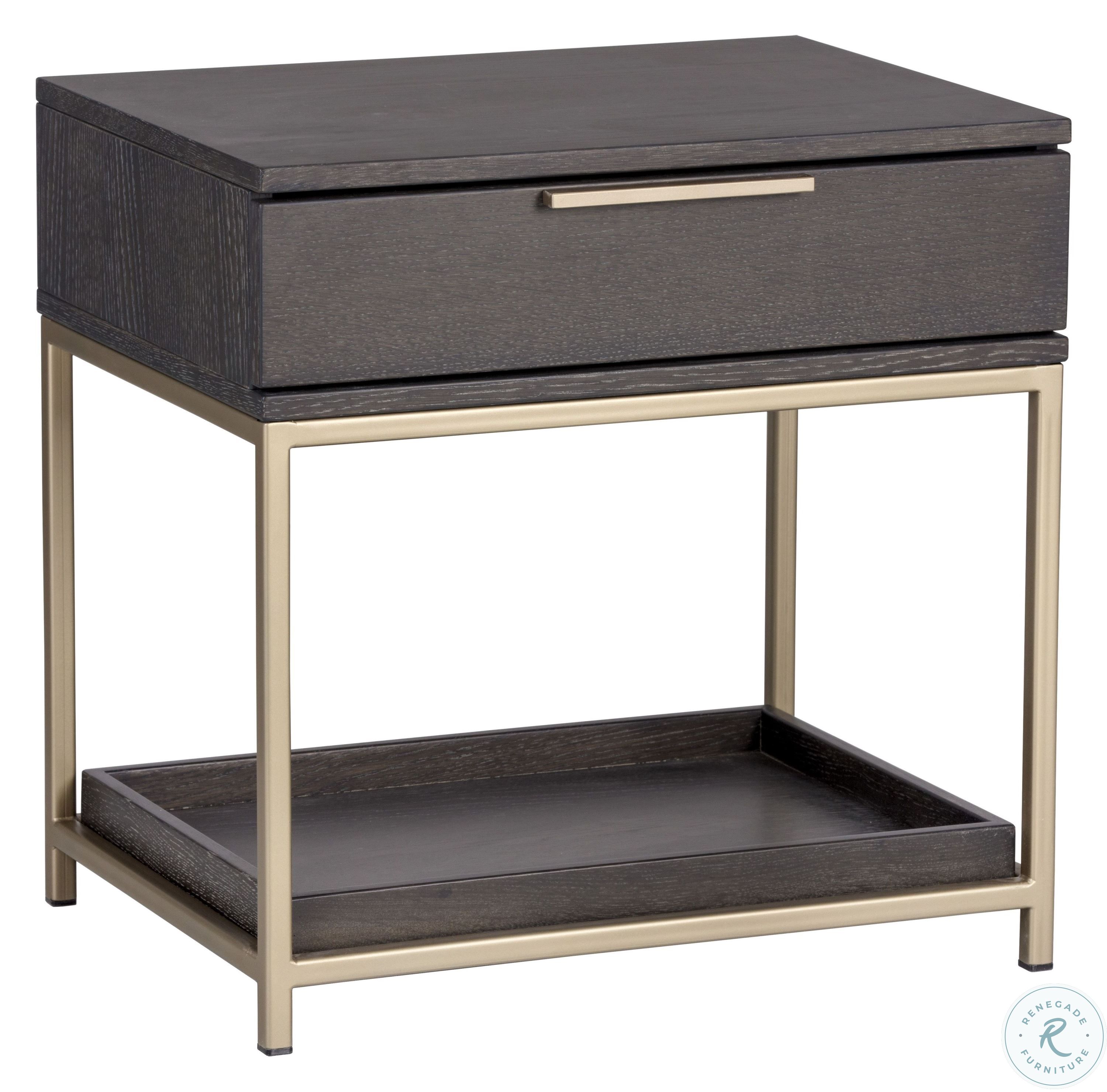 Artezia Rebel Charcoal Grey Nightstand from Sunpan Coleman Furniture