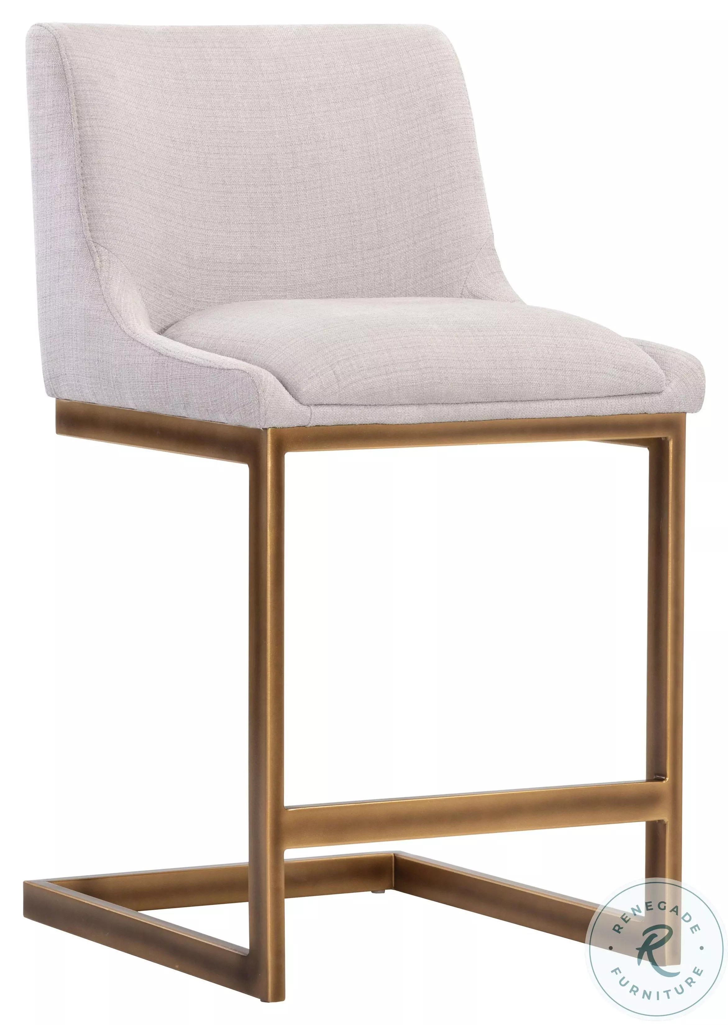 Bryony Zenith Soft Grey Counter Height Stool From Artisan's Nook ...