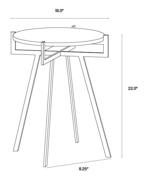 Anak Black Side Table