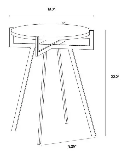 Anak Black Side Table