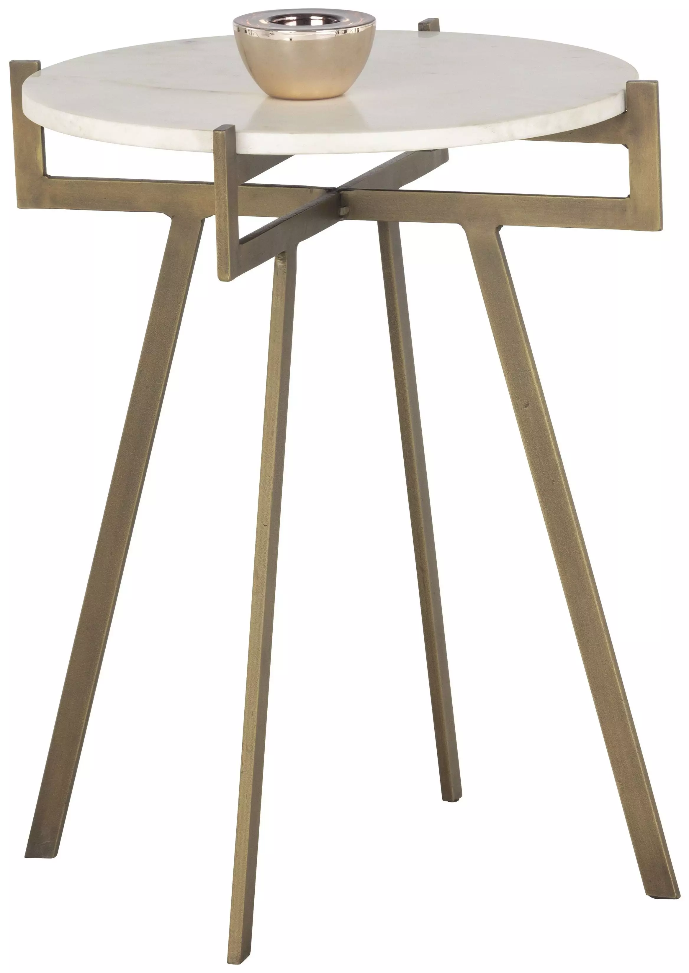 SUNPAN 106289 Anak 22 X 18 inch White End Table