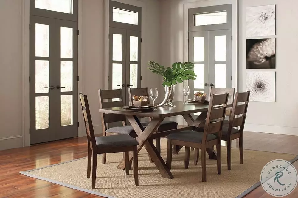 Alston Knotty Nutmeg Rectangular Dining Room Set from Coaster