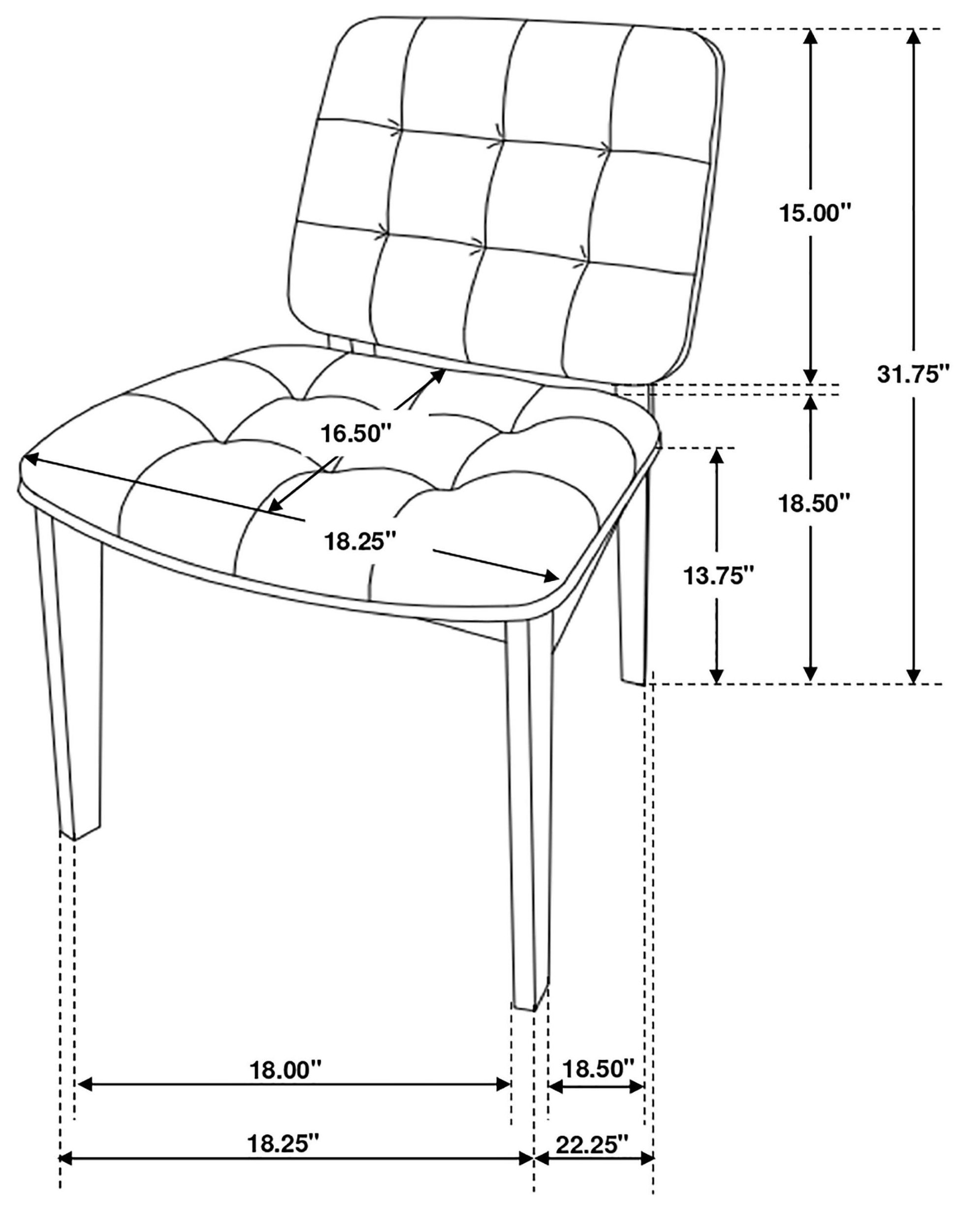 Redbridge Black Dining Chair Set Of 2