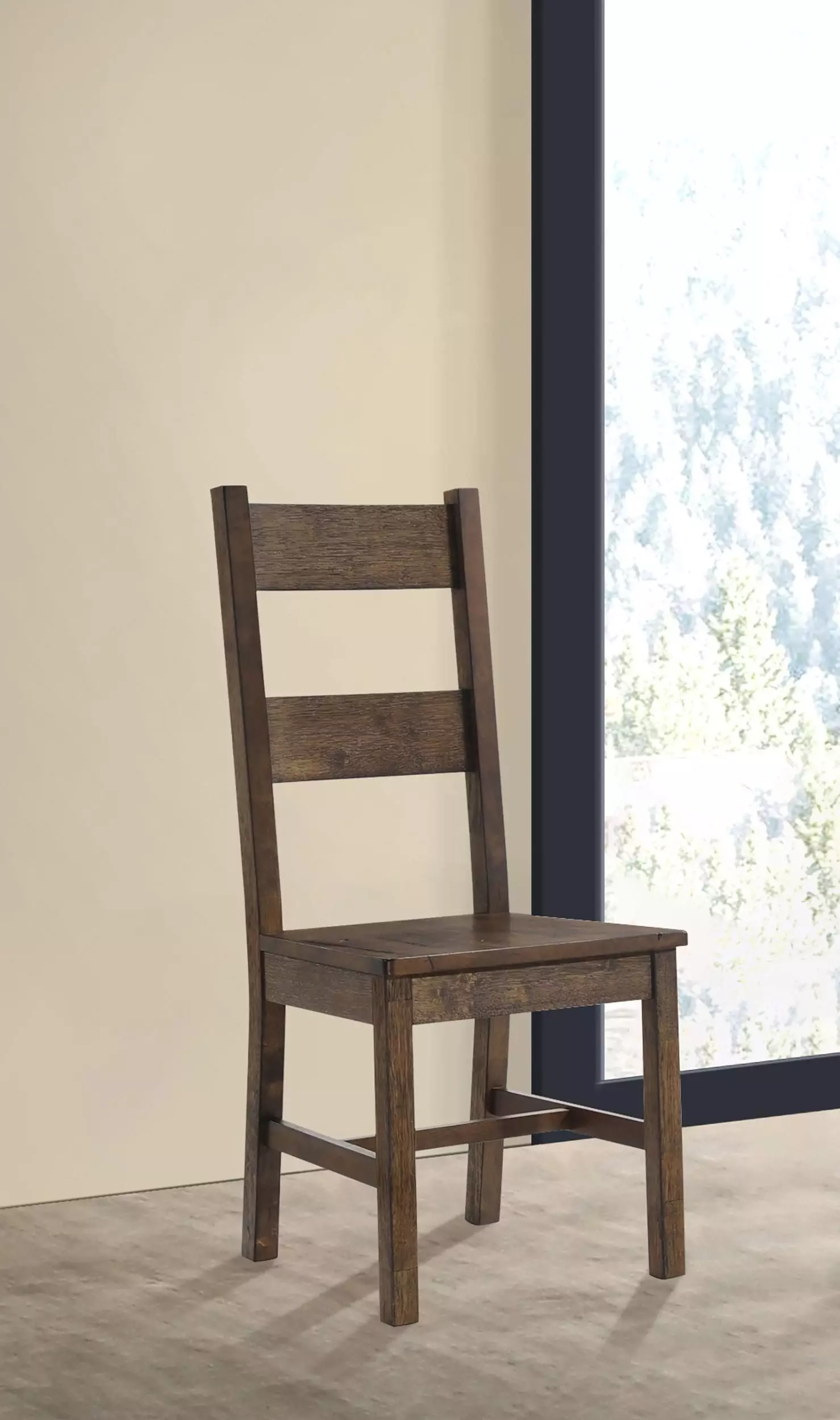 Coleman Rustic Golden Brown Side Chair Set of 2 From Home Gallery