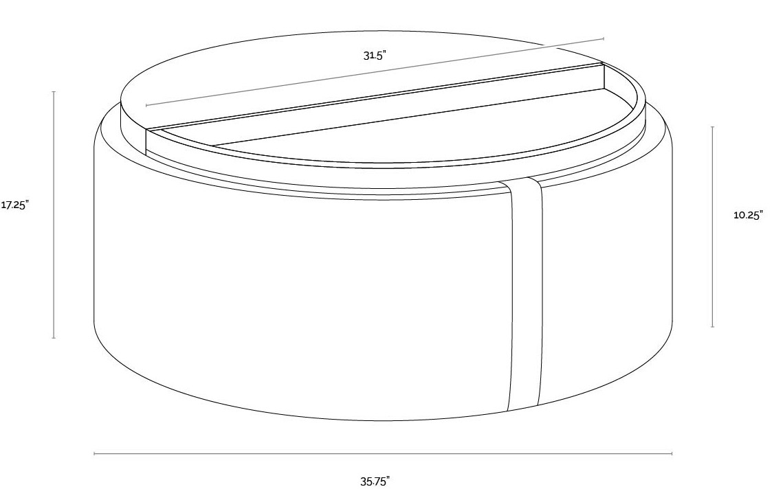 Belfast Heather Grey And Autumn Chestnut Borelli Wheeled Storage Ottoman