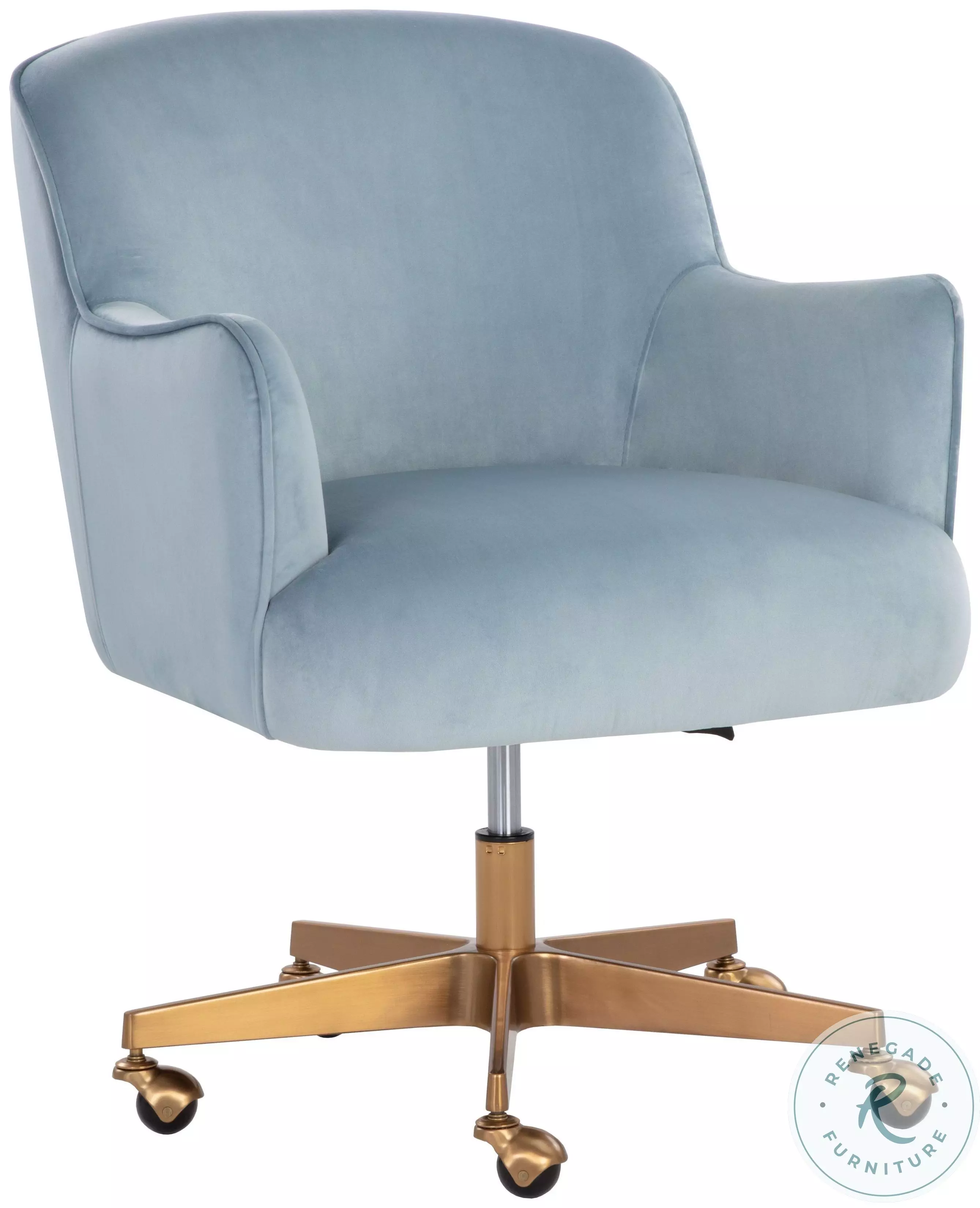 Elisara Cornflower Blue Sky Adjustable Office Chair From Artisan's