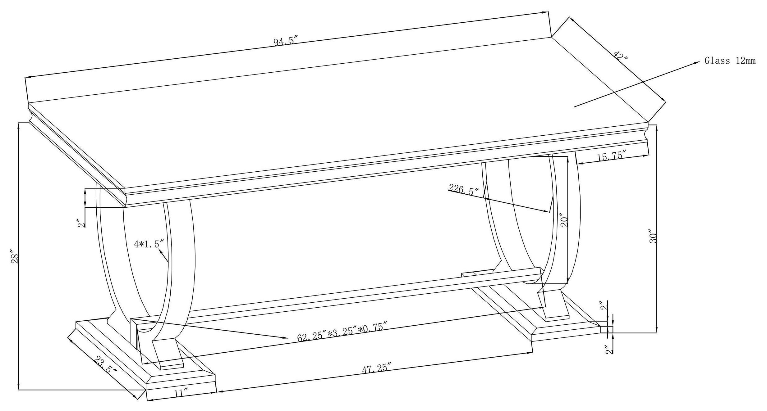 Antoine Chrome Dining Table