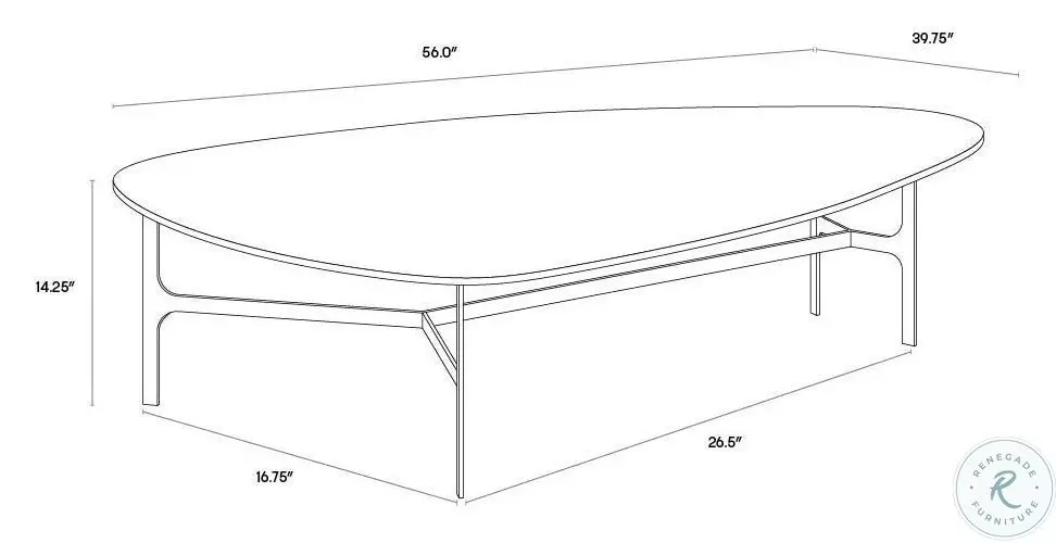 Thornwood Black And Matte Black Coffee Table