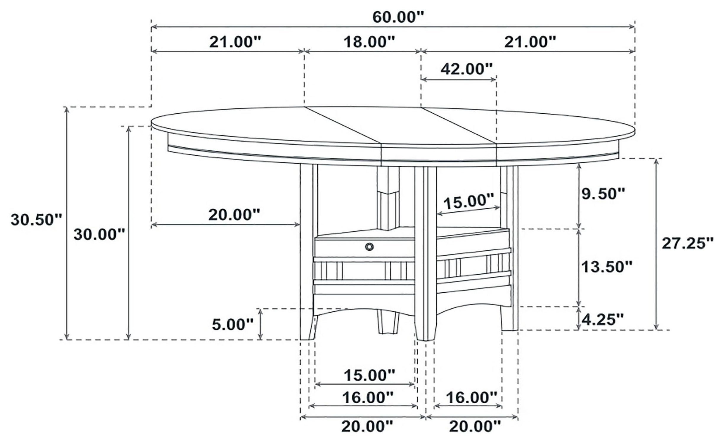 Lavon Medium Grey Extendable Dining Table