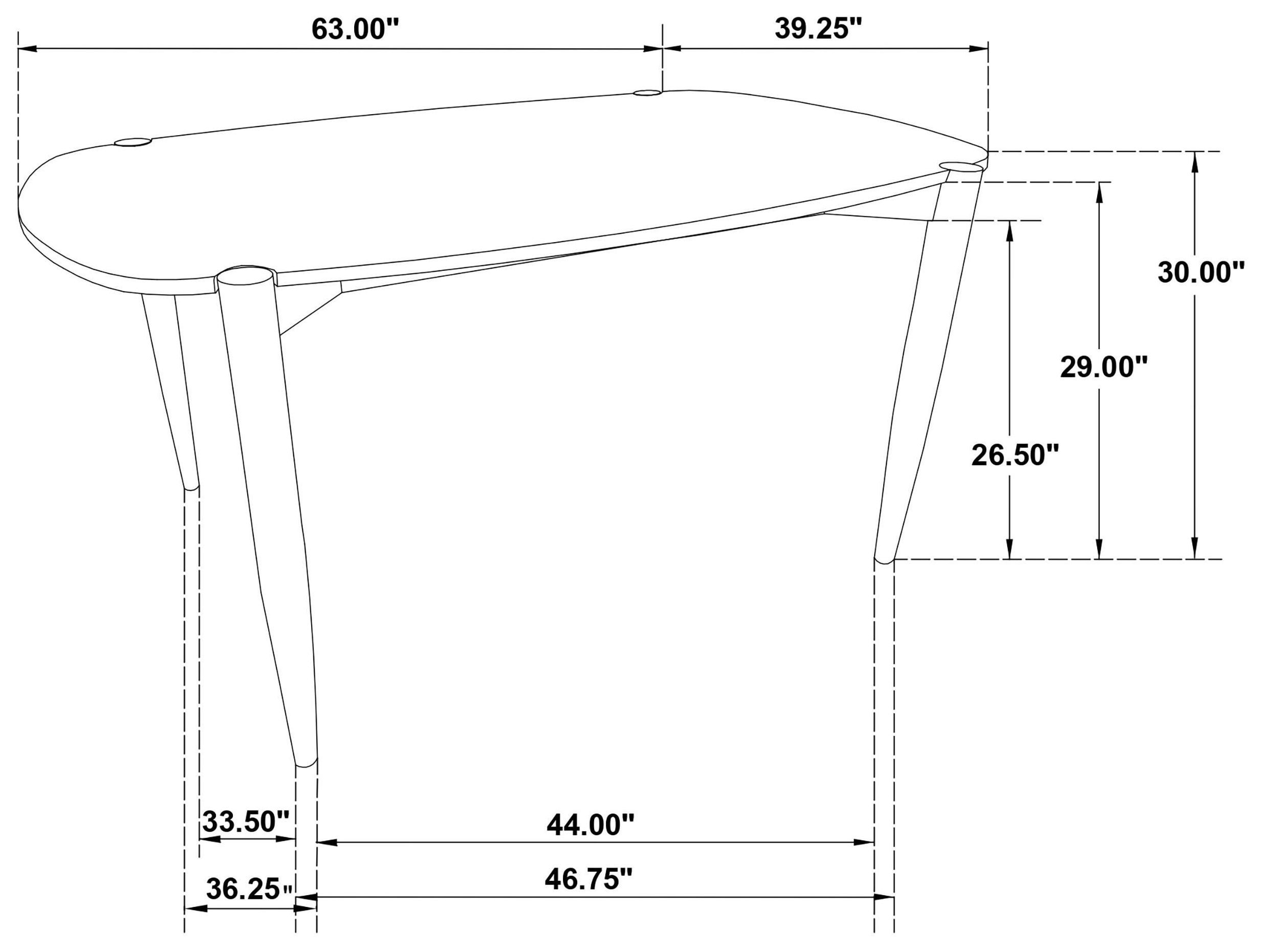 Dortch Walnut Solid Wood Oval Dining Table