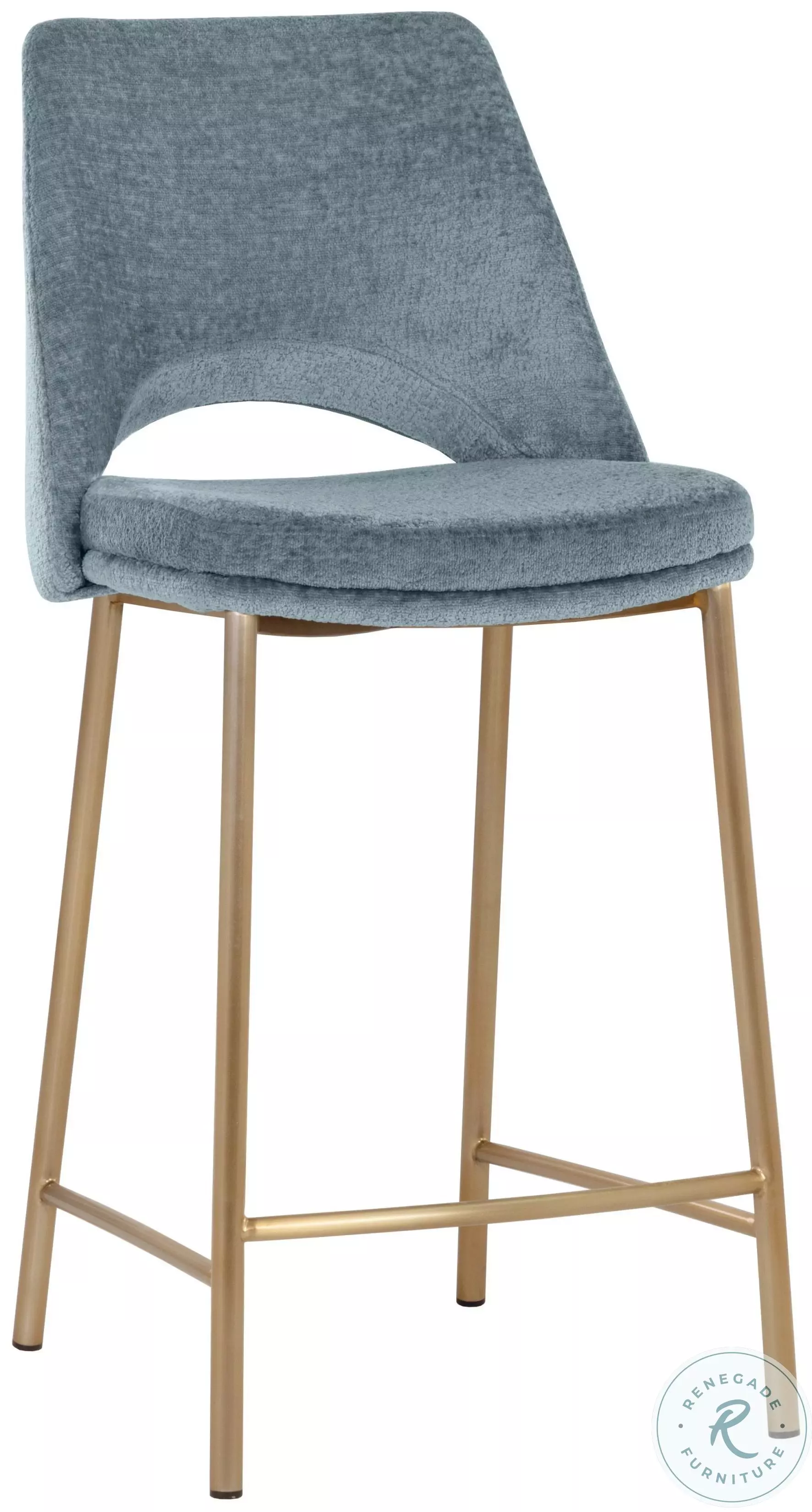 Valentina Bergen French Blue Counter Height Stool From Artisan's