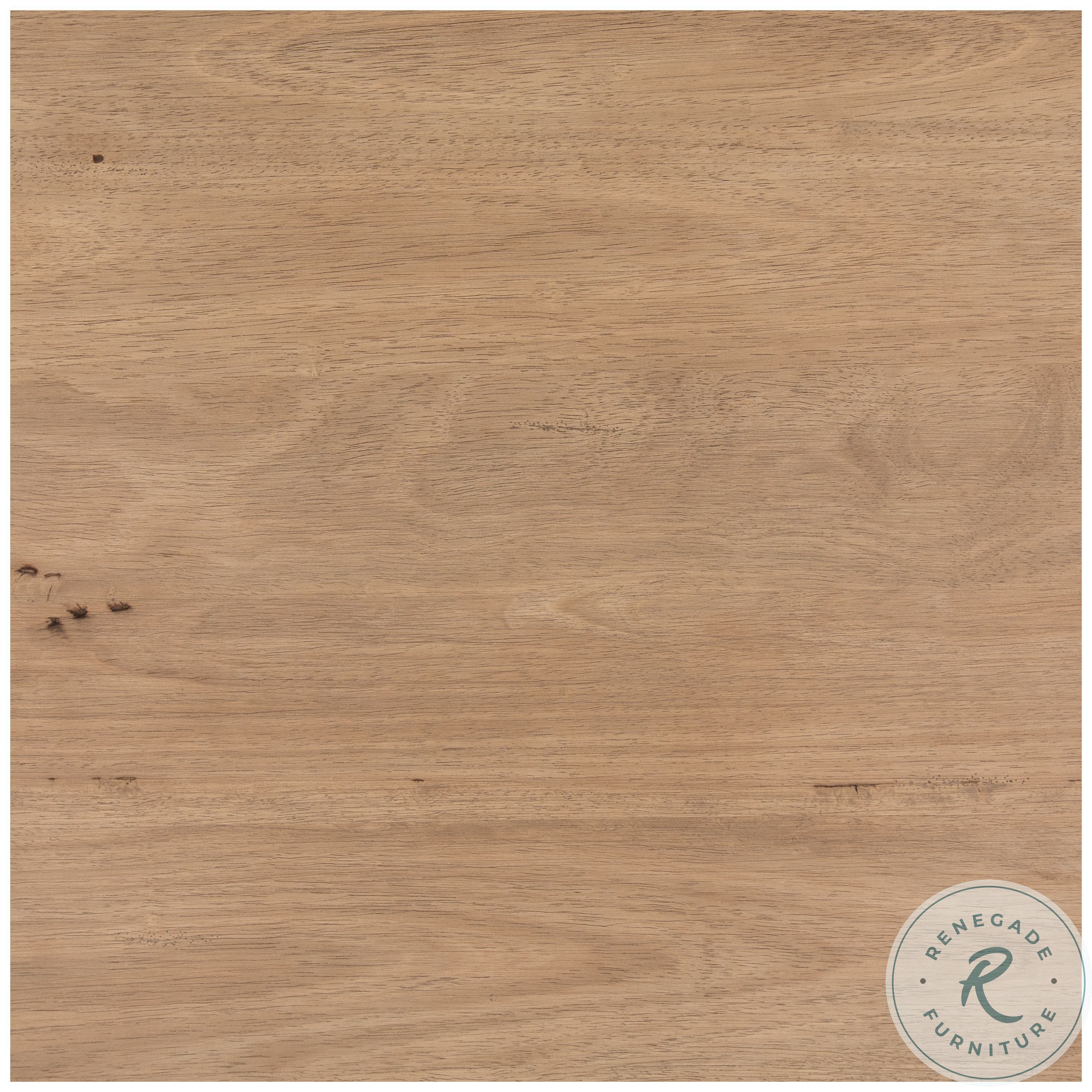 Mesa Light Brushed Parawood Round Coffee Table from Four Hands