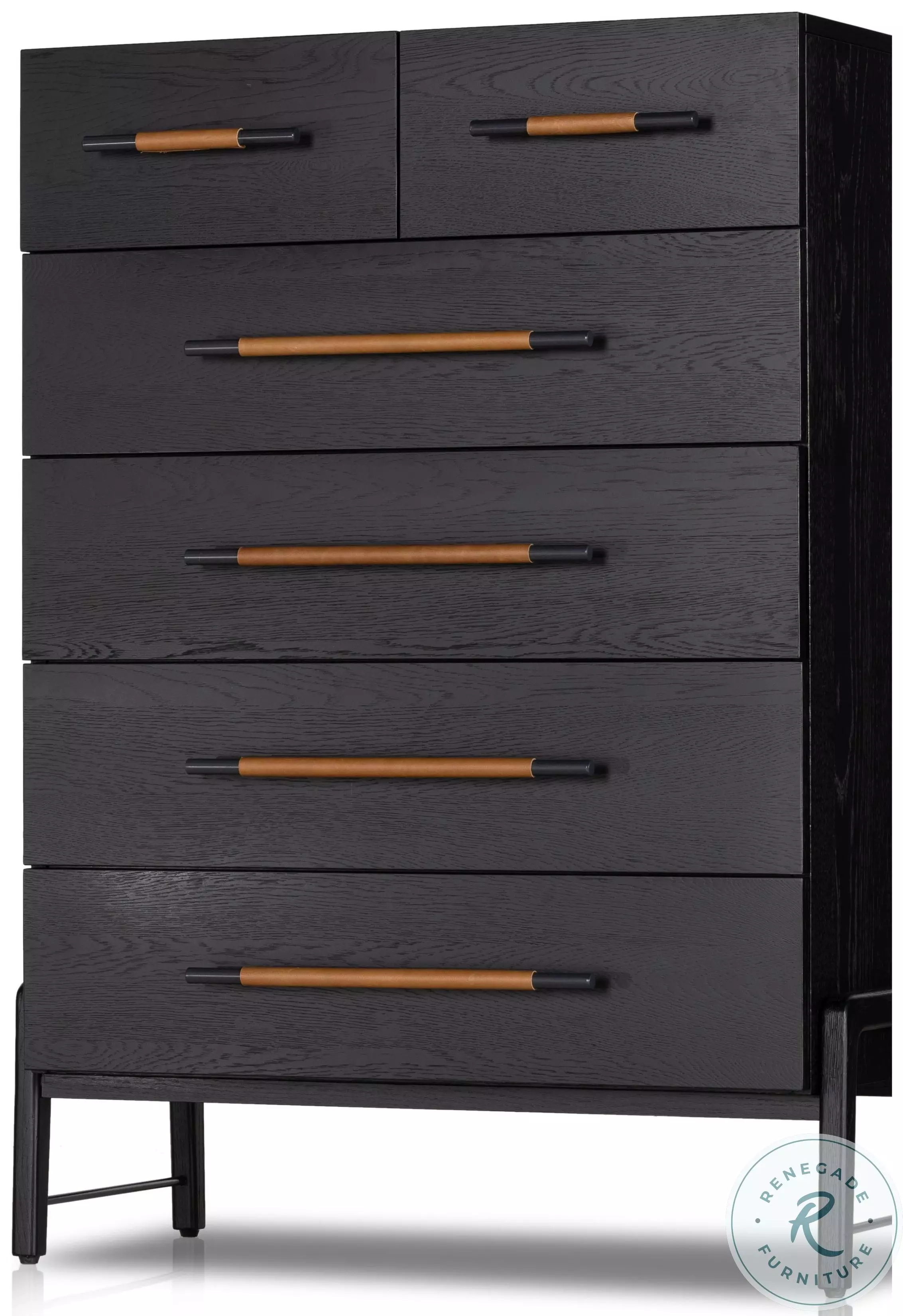 black highboy dresser Jackson 9-Drawer Rustic Hickory Tall Dresser in Willowbend Color main image 0