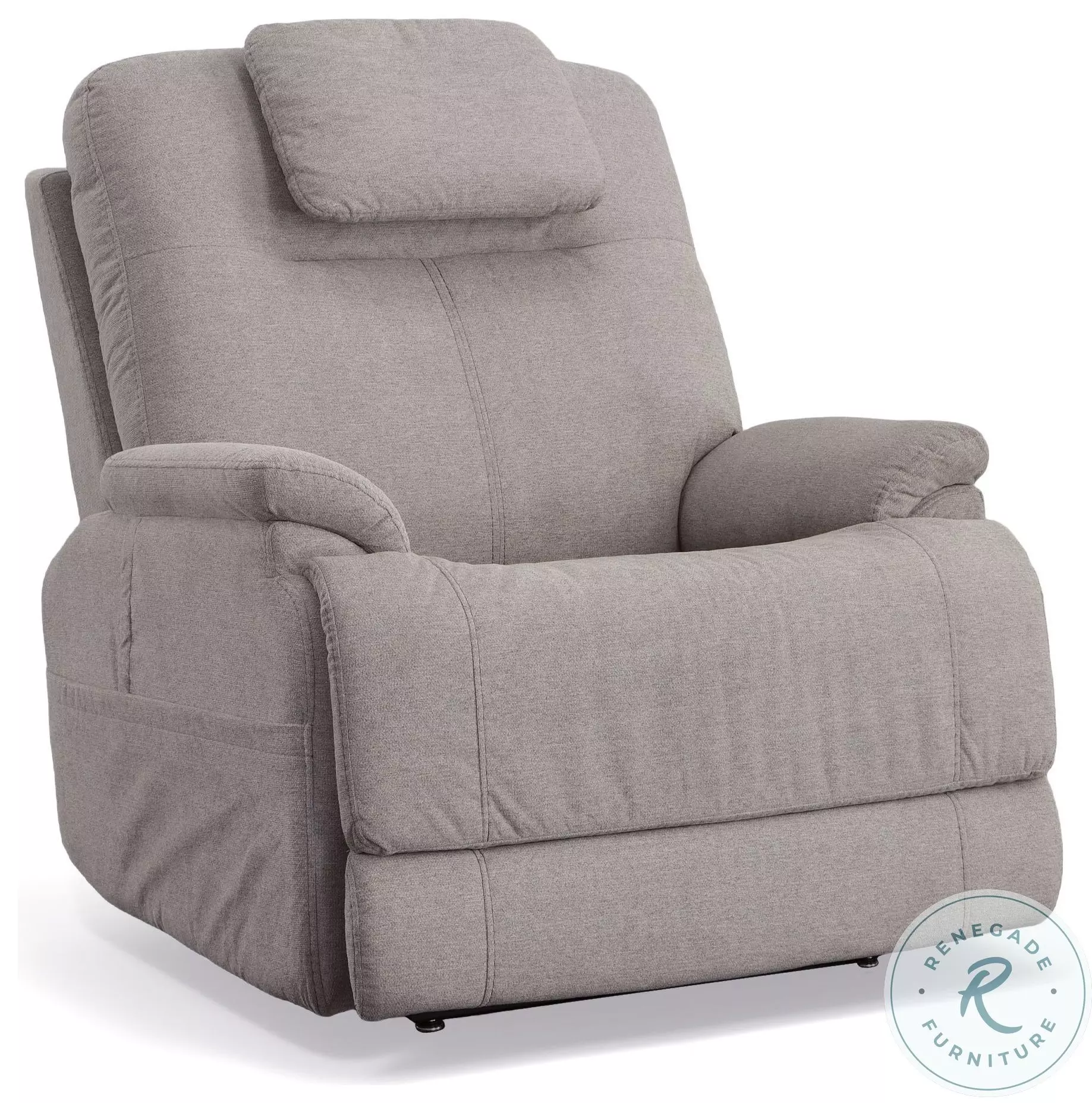 家具 Prier Zecliner Model 1 Petite Dove Fabric Lift Power Recliner From