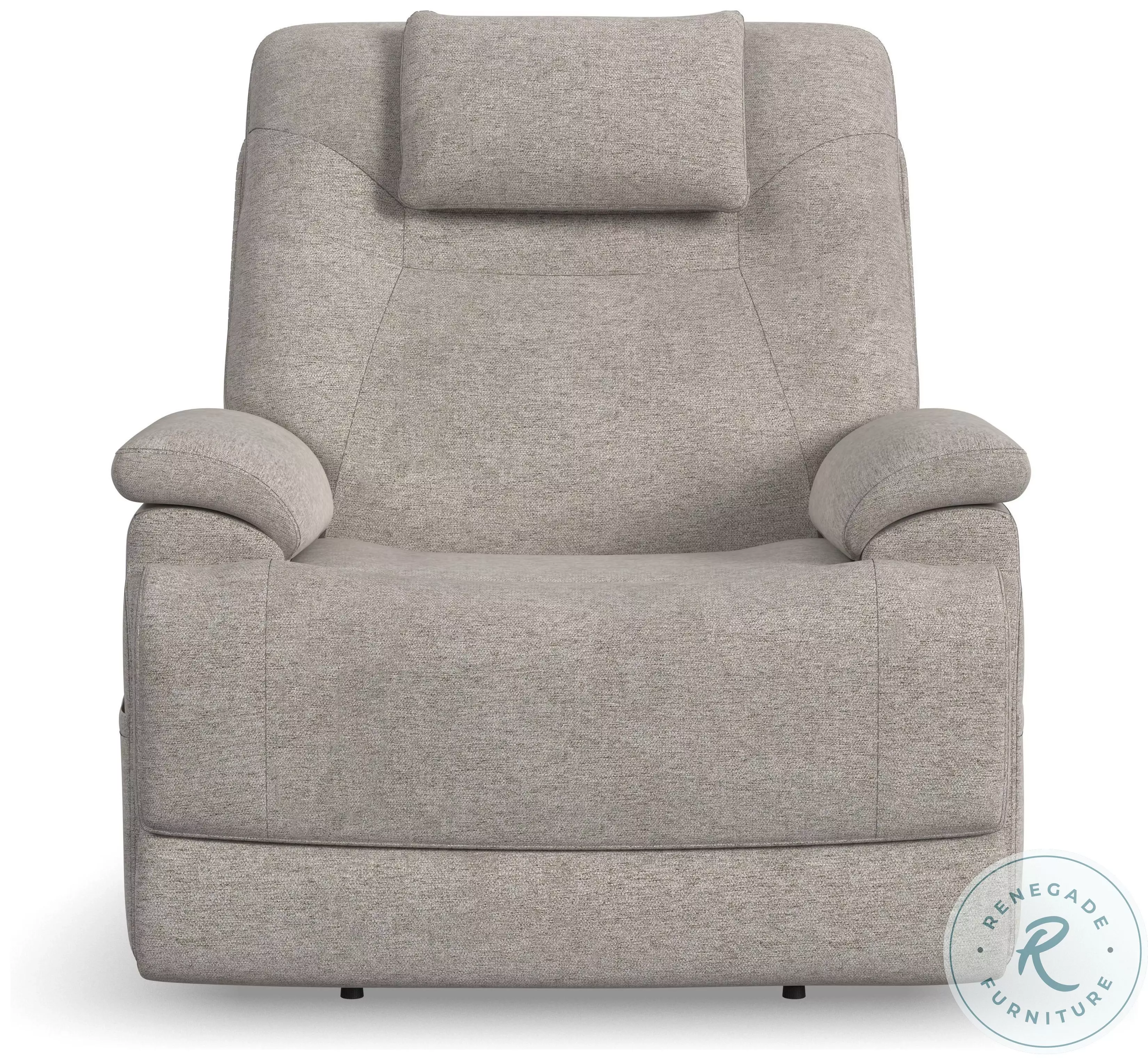 ★mi★ColemanNaturalWoodRollTable 90 Zecliner Model 2+ Dove Fabric Lift Power Recliner with Power