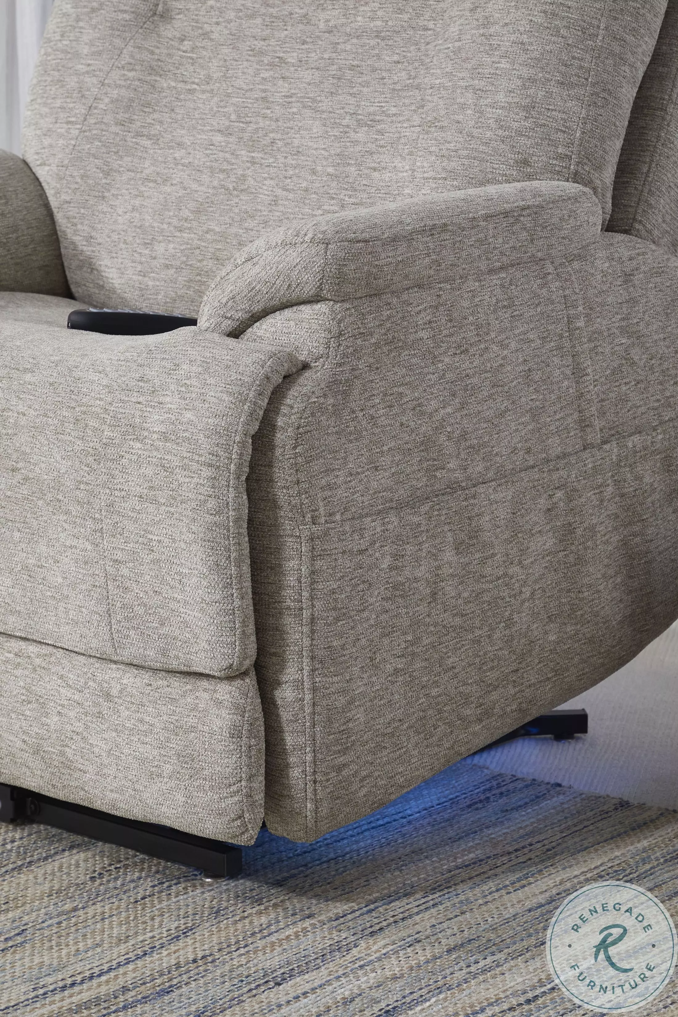 Zecliner Model 2+ Dove Fabric Lift Power Recliner with Power
