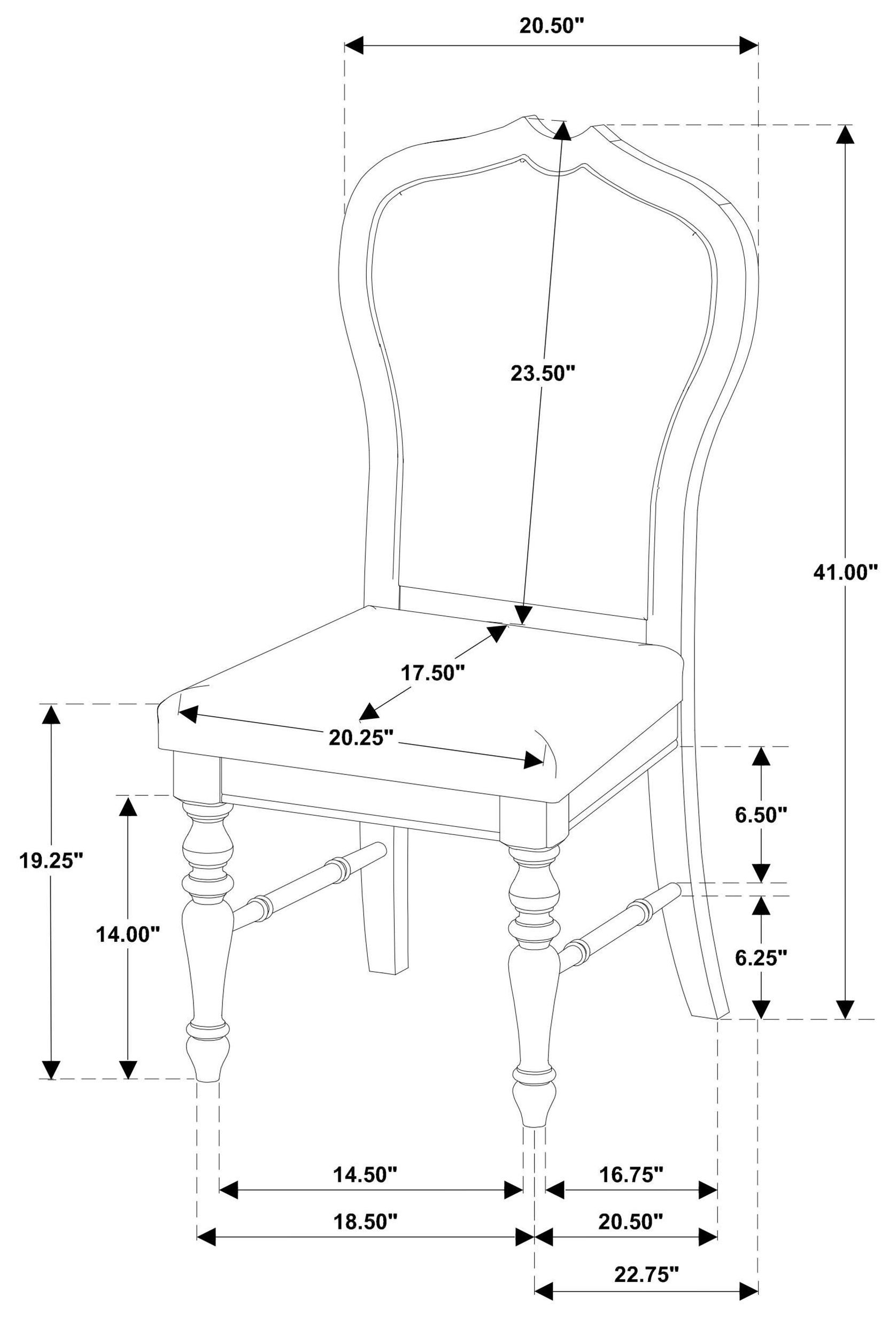 Landon Rich Brown Upholstered Side Chair Set Of 2