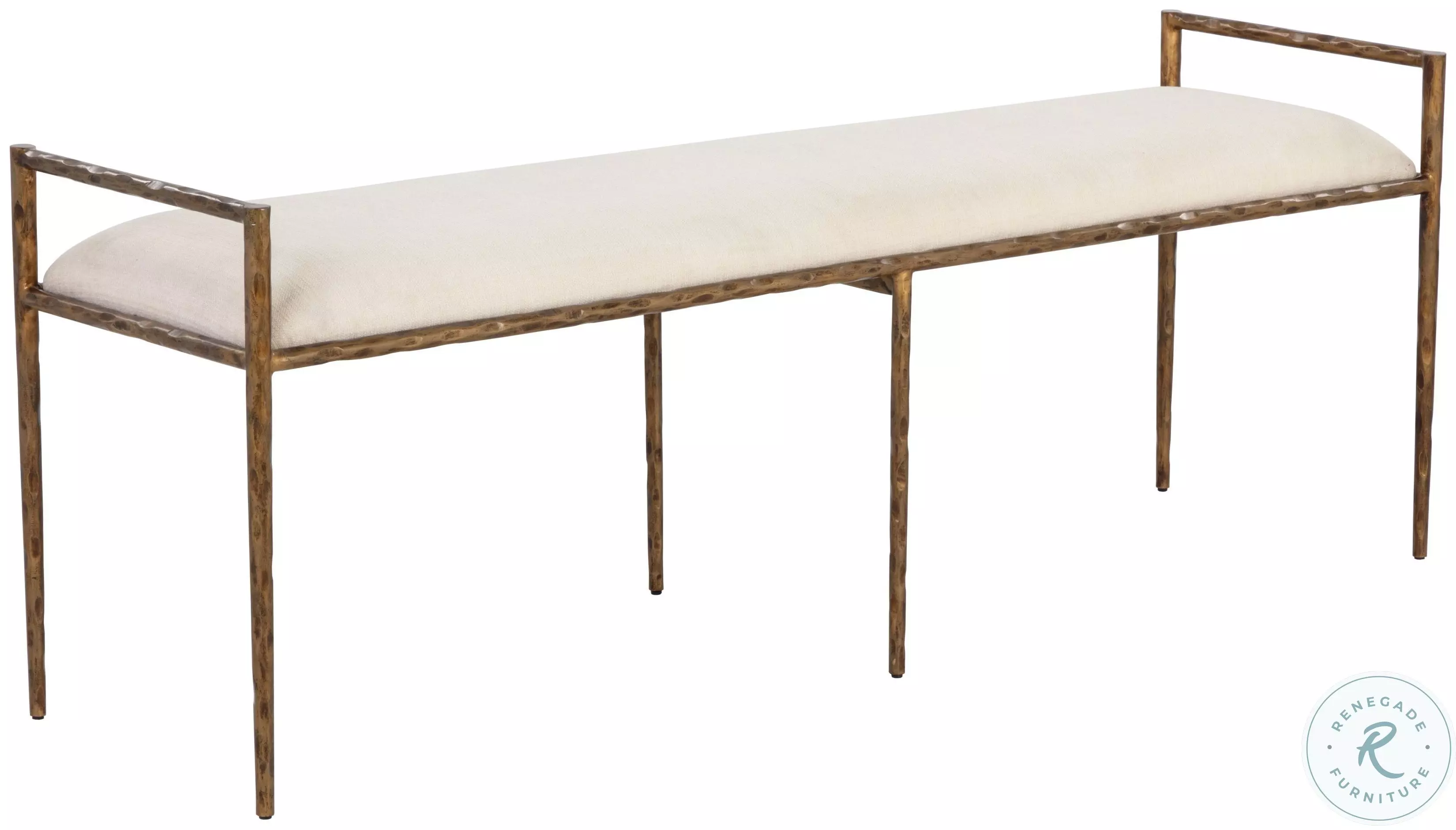 Alder Zenith Alabaster Bench From Artisan's Nook | Coleman Furniture