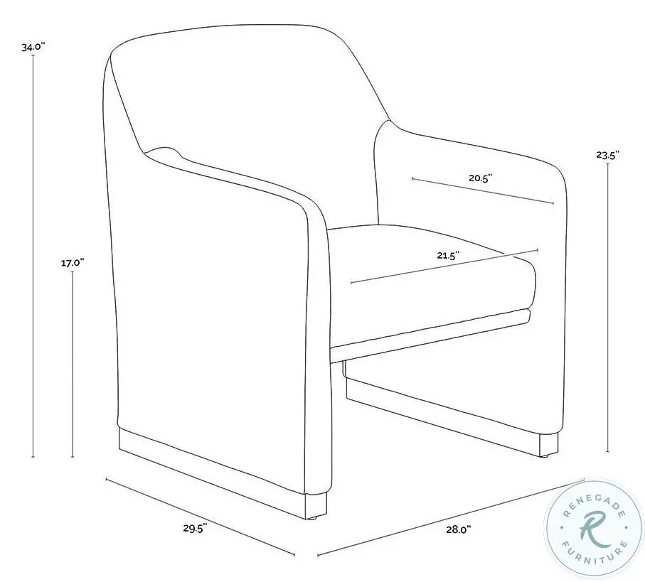 Elias Meg Ash Performance Fabric Lounge Chair