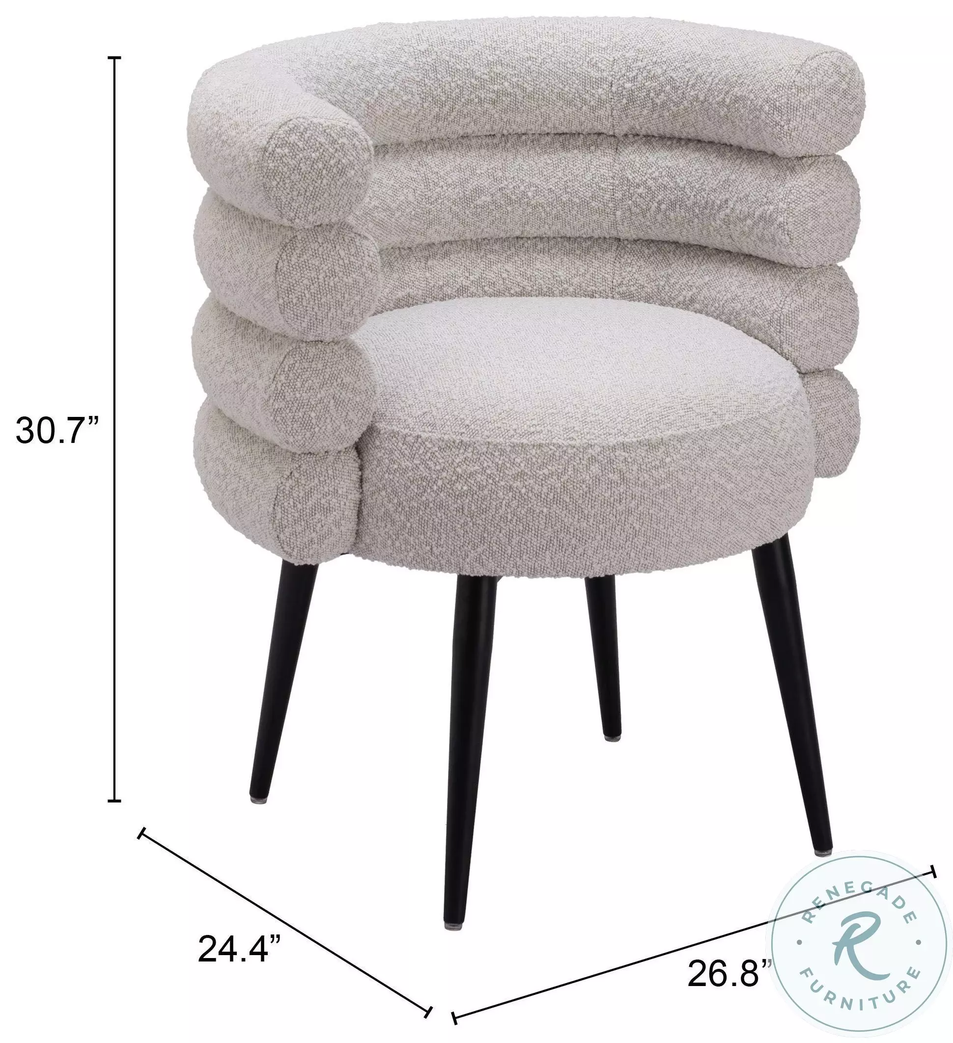 Grena Misty Gray Dining Chair