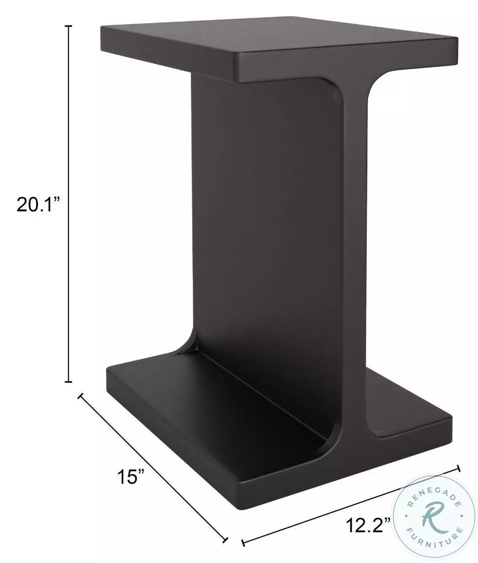 Bama Black Side Table