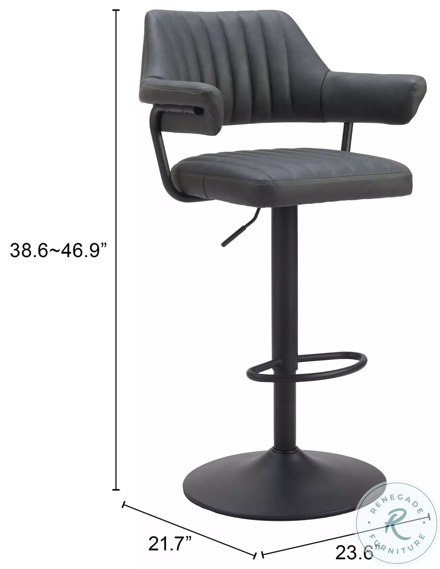 Erret Gray Bar Stool