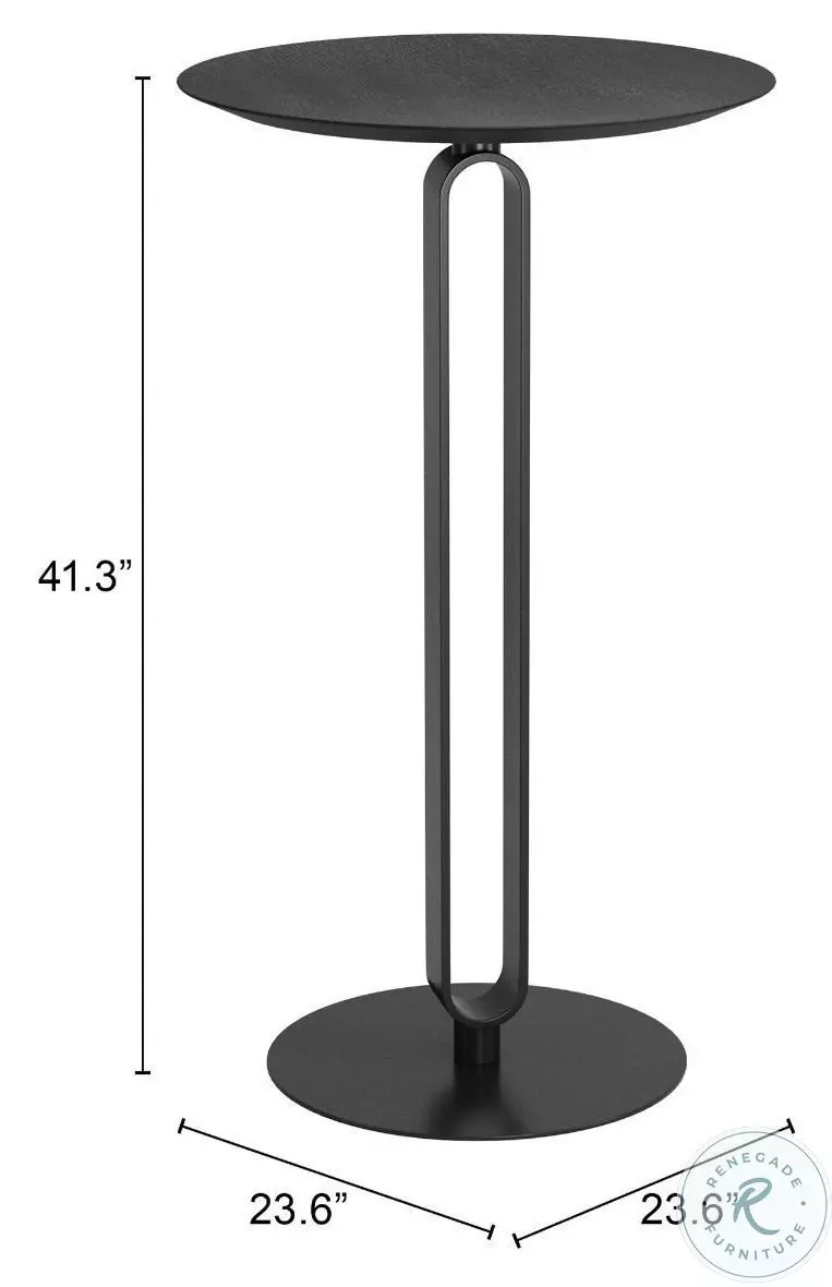 Derry Black Bar Table