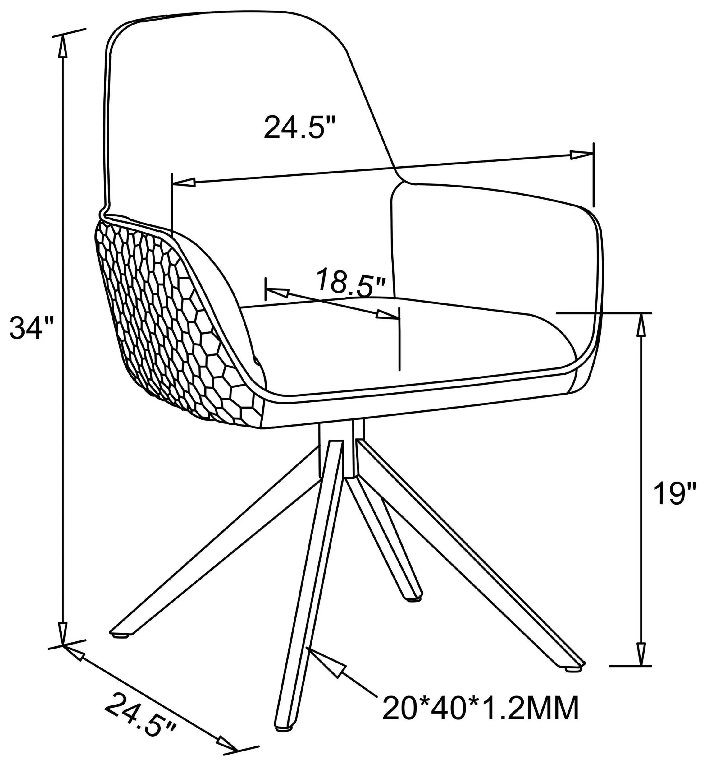 Abby Grey Dining Chair