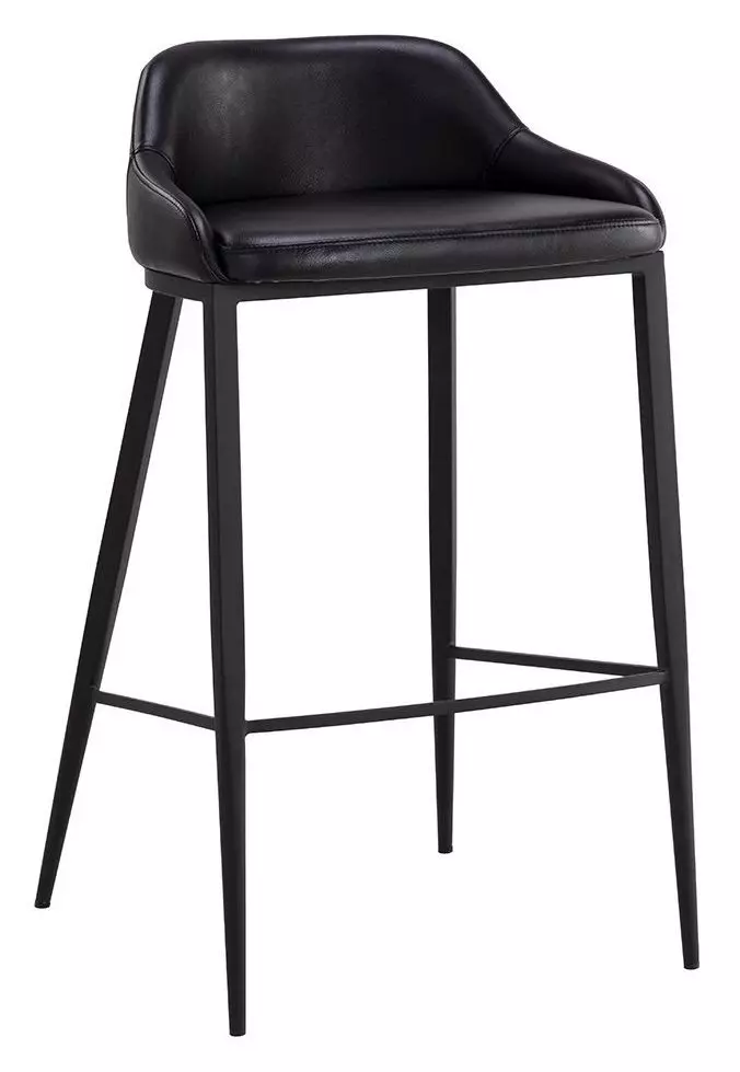 SUNPAN 110448 Astra 34.75 inch Black / Nightfall Black Barstool