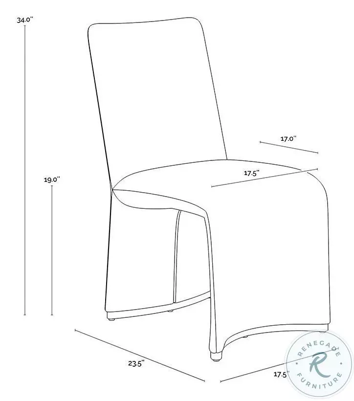 Kailani Danny Ivory Dining Chair Set of 2