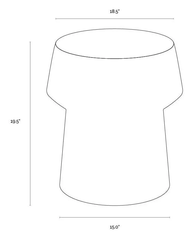 Delaina Sage Round Concrete Top Outdoor End Table