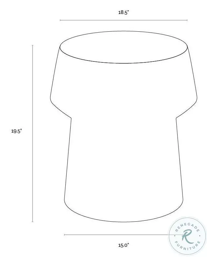 Brie Sand Marble Look End Table