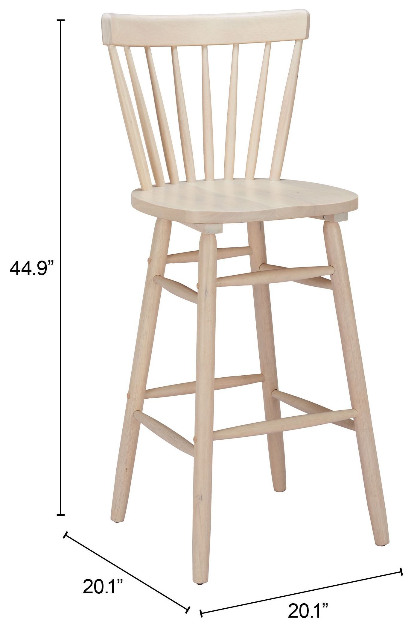 Tyce Natural Bar Stool Set of 2