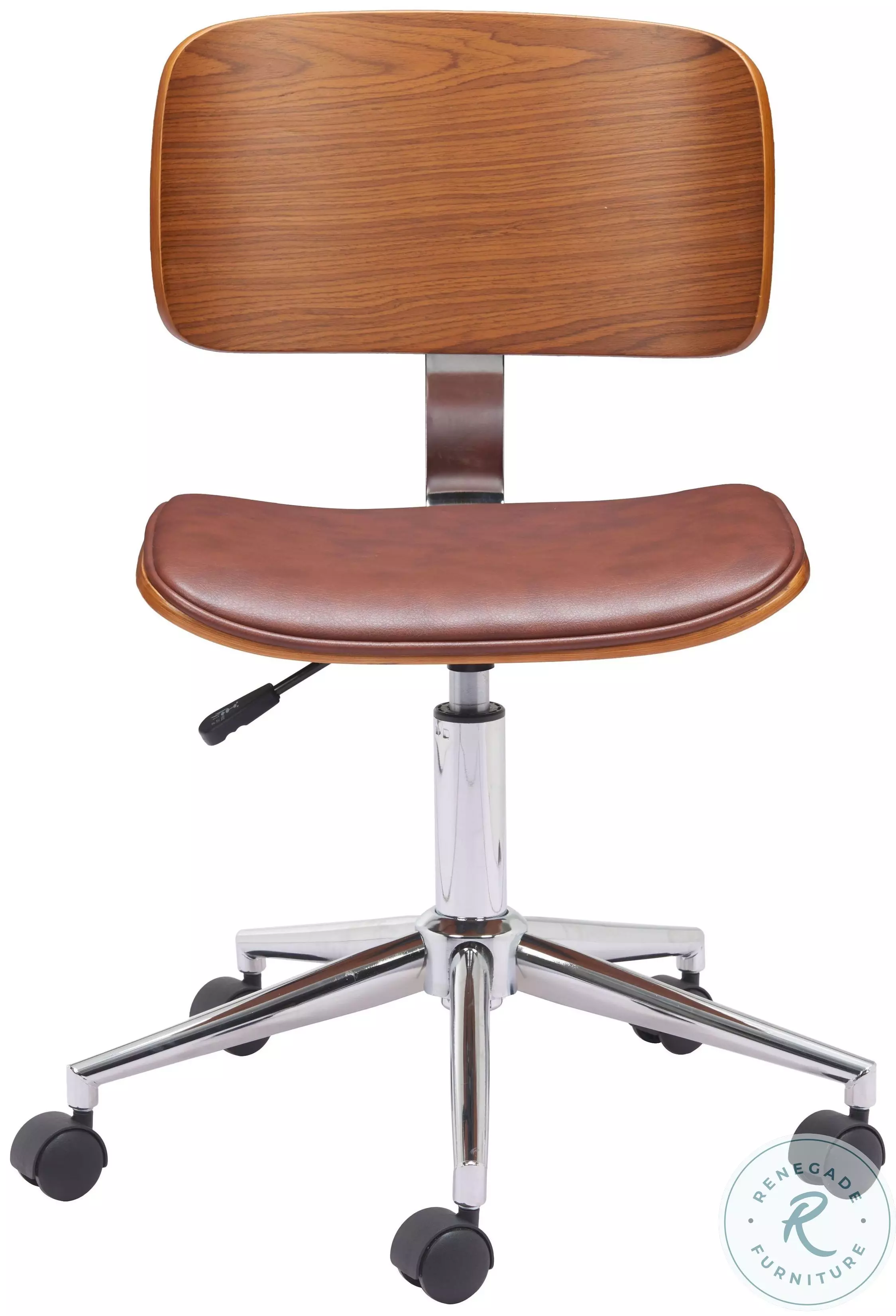 Duravel Brown Adjustable Office Chair From Zuo | Coleman Furniture