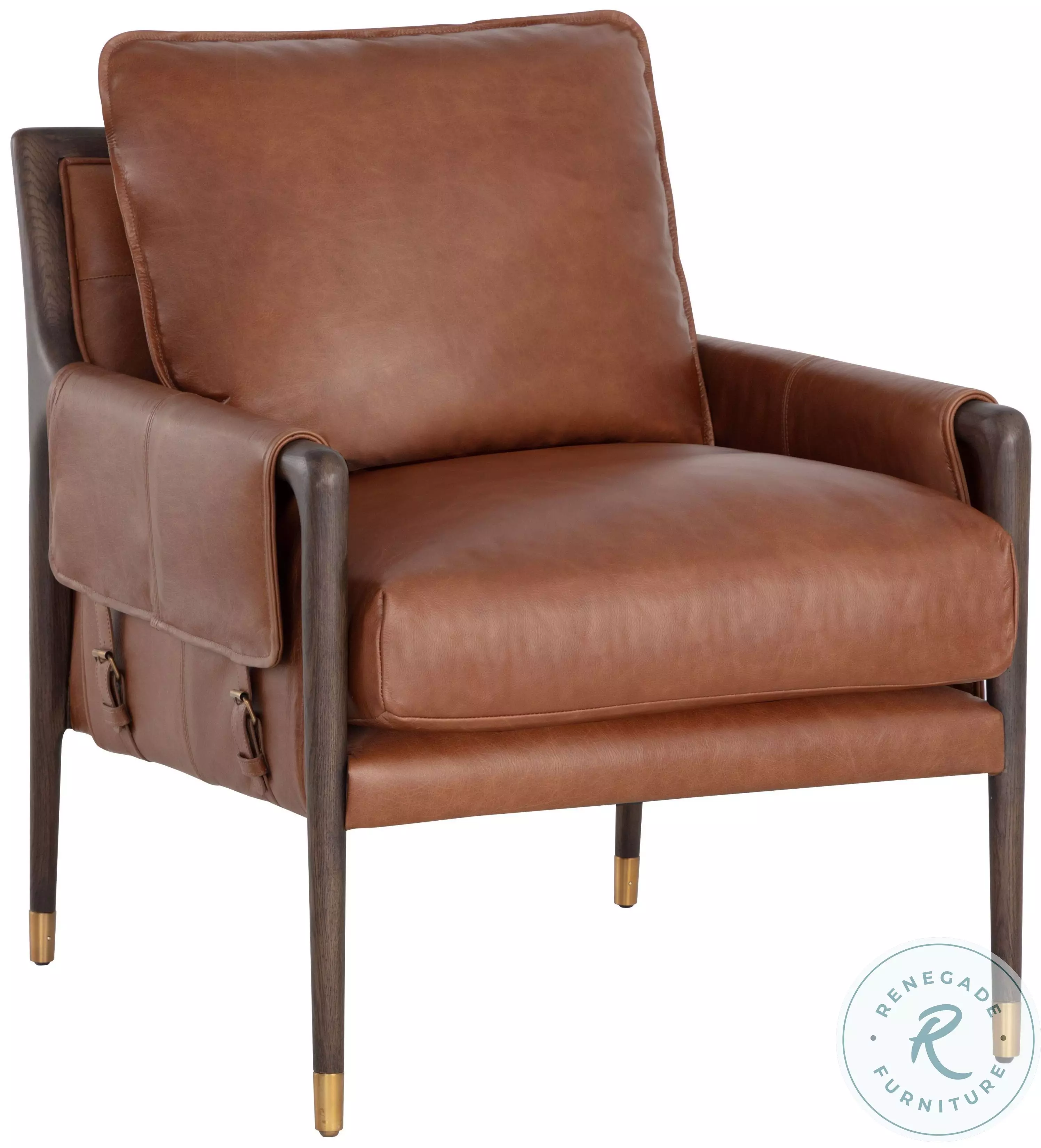 tobacco leather chair Sunpan Mauti Armchair, Brown Shalimar Tobacco Leather