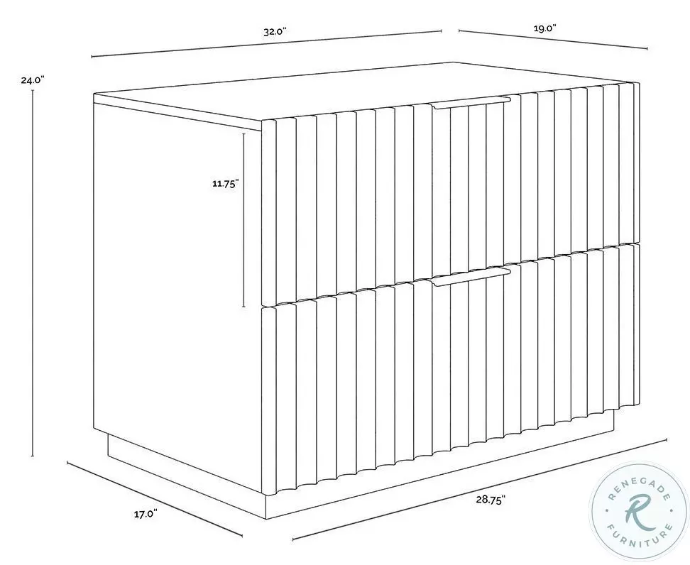 Ventura Taupe Nightstand