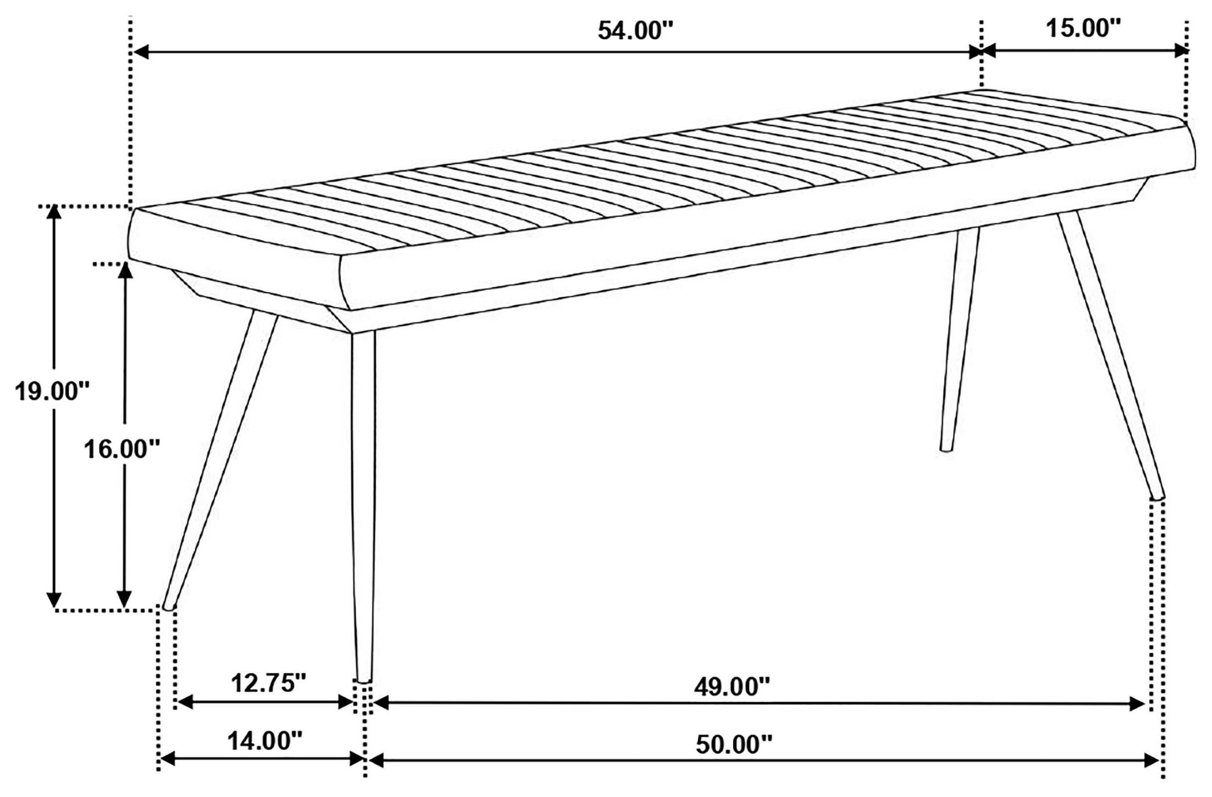 Partridge Espresso And Black Cushion Bench