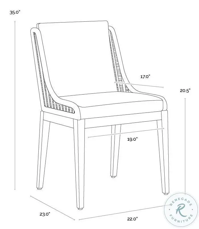 Sorrento Arashi Black Outdoor Dining Chair