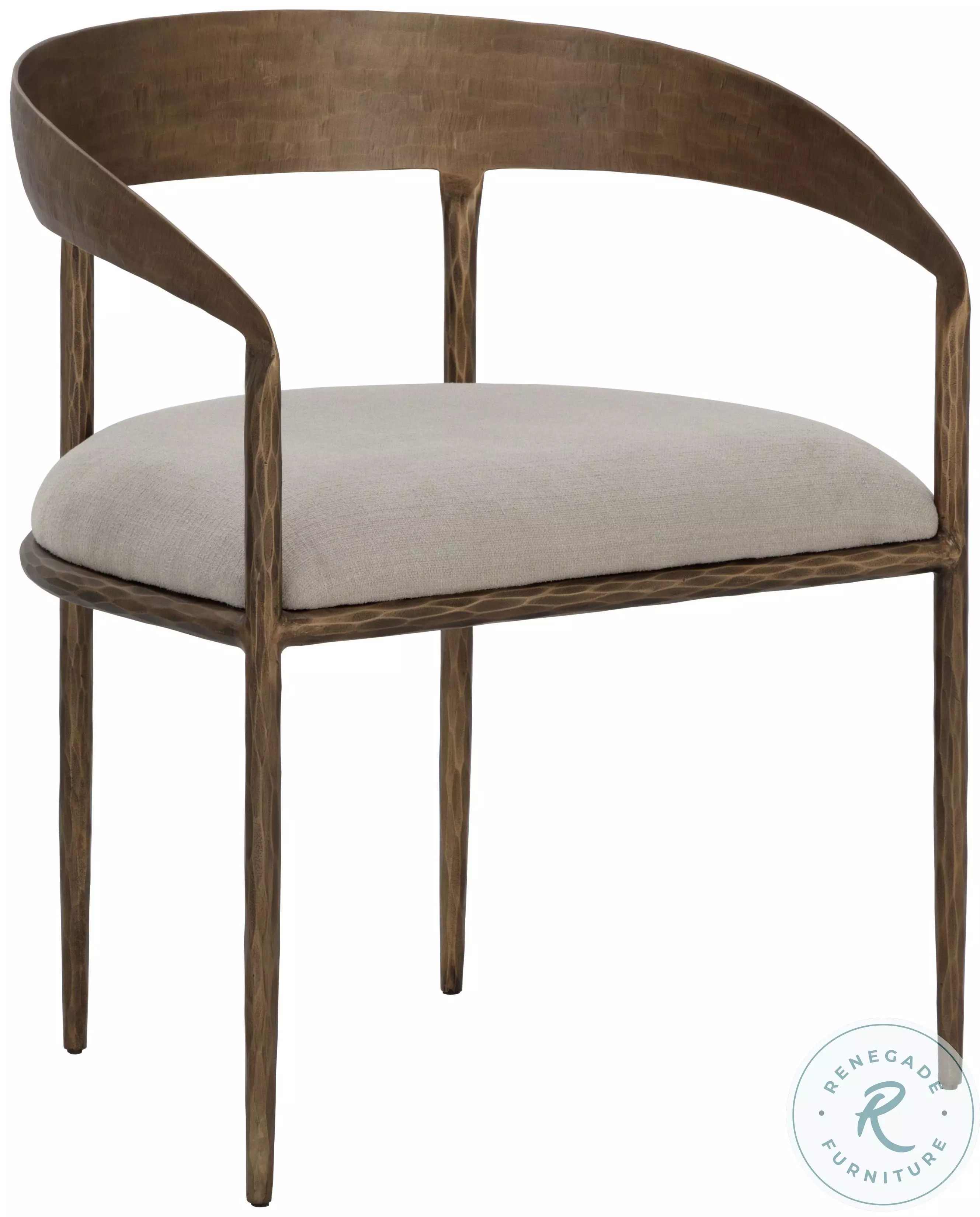 Rafaella Zenith Taupe Gray Dining Arm Chair From Artisan's Nook