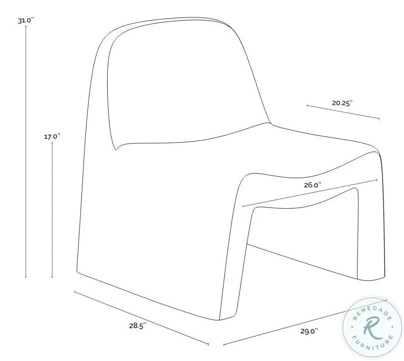 Briarton Cream Outdoor Lounge Chair