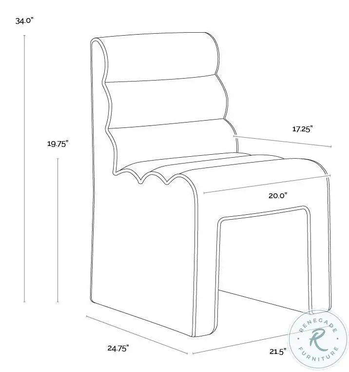 Stuart Meg Gold Dining Chair