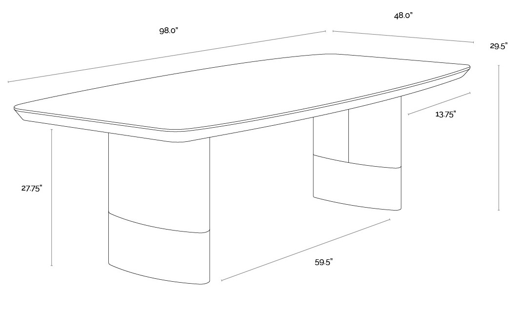 Calida Cream Dining Table