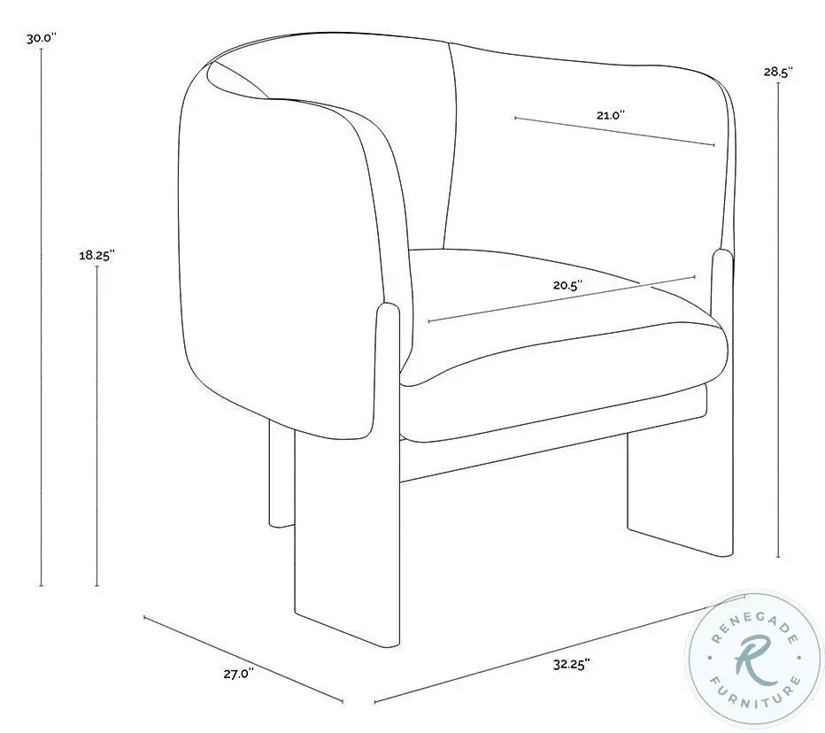 Trine Vintage Black Night Lounge Chair