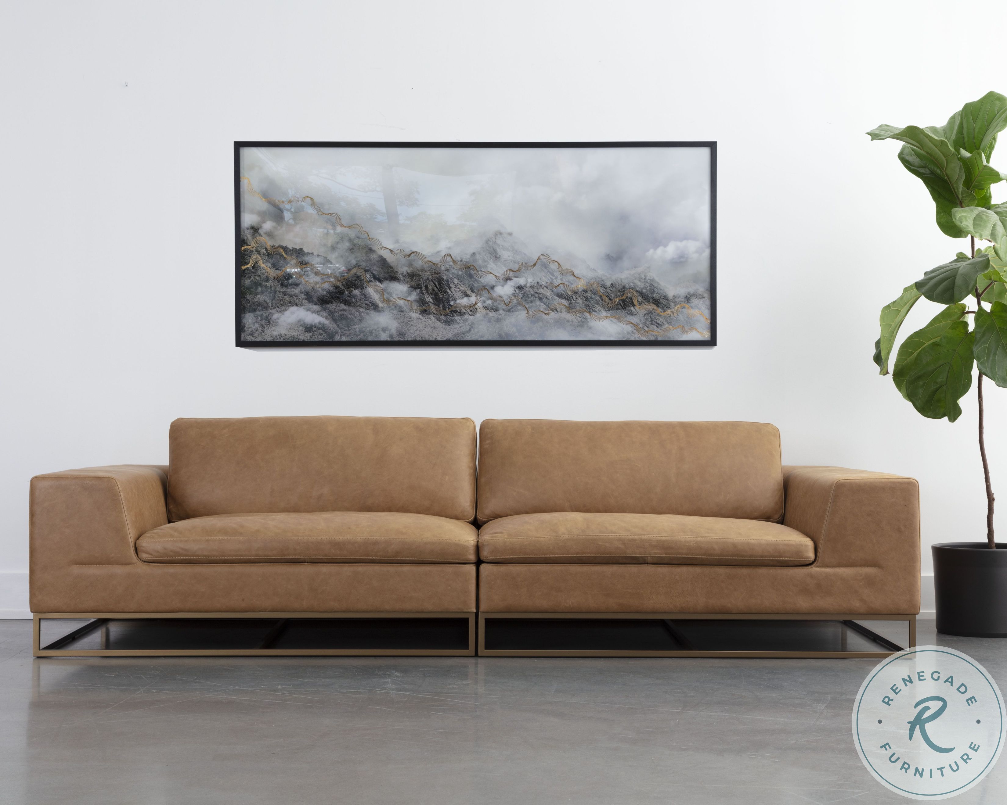 Linus Camel Sofa From Home Gallery Stores | Home Gallery Stores
