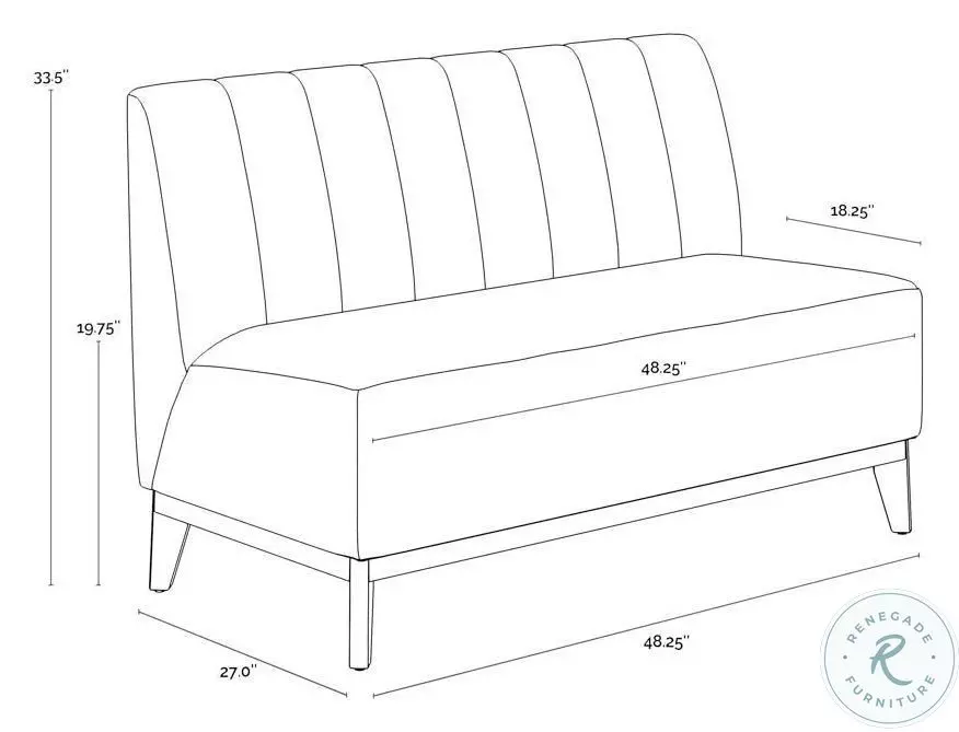 Arionne Copenhagen White Banquette