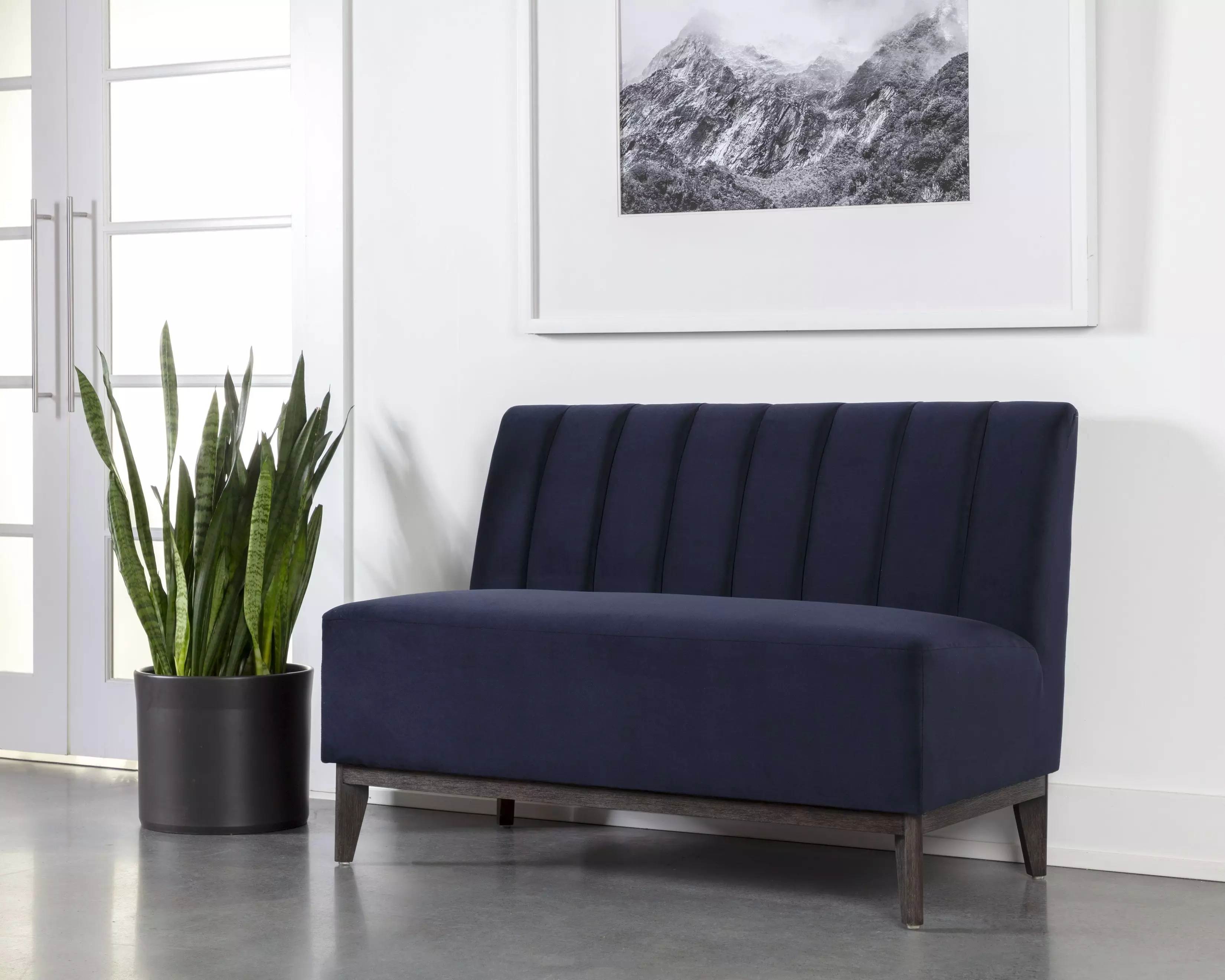 SUNPAN 111496 Kosovo Brown / Abbington Navy Banquette