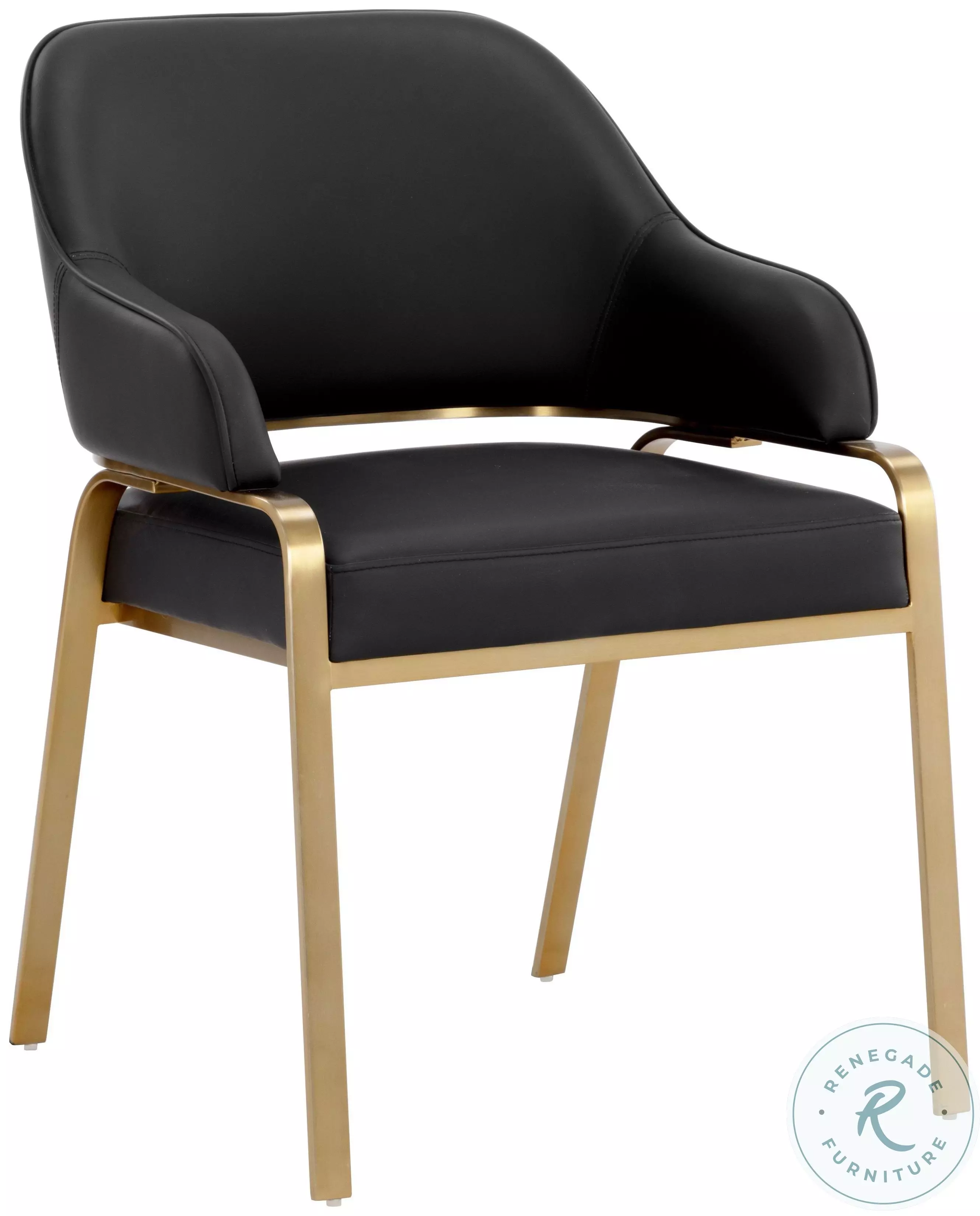 Malachi Cantina Black Dining Arm Chair From Home Gallery Stores | Home Gallery Stores