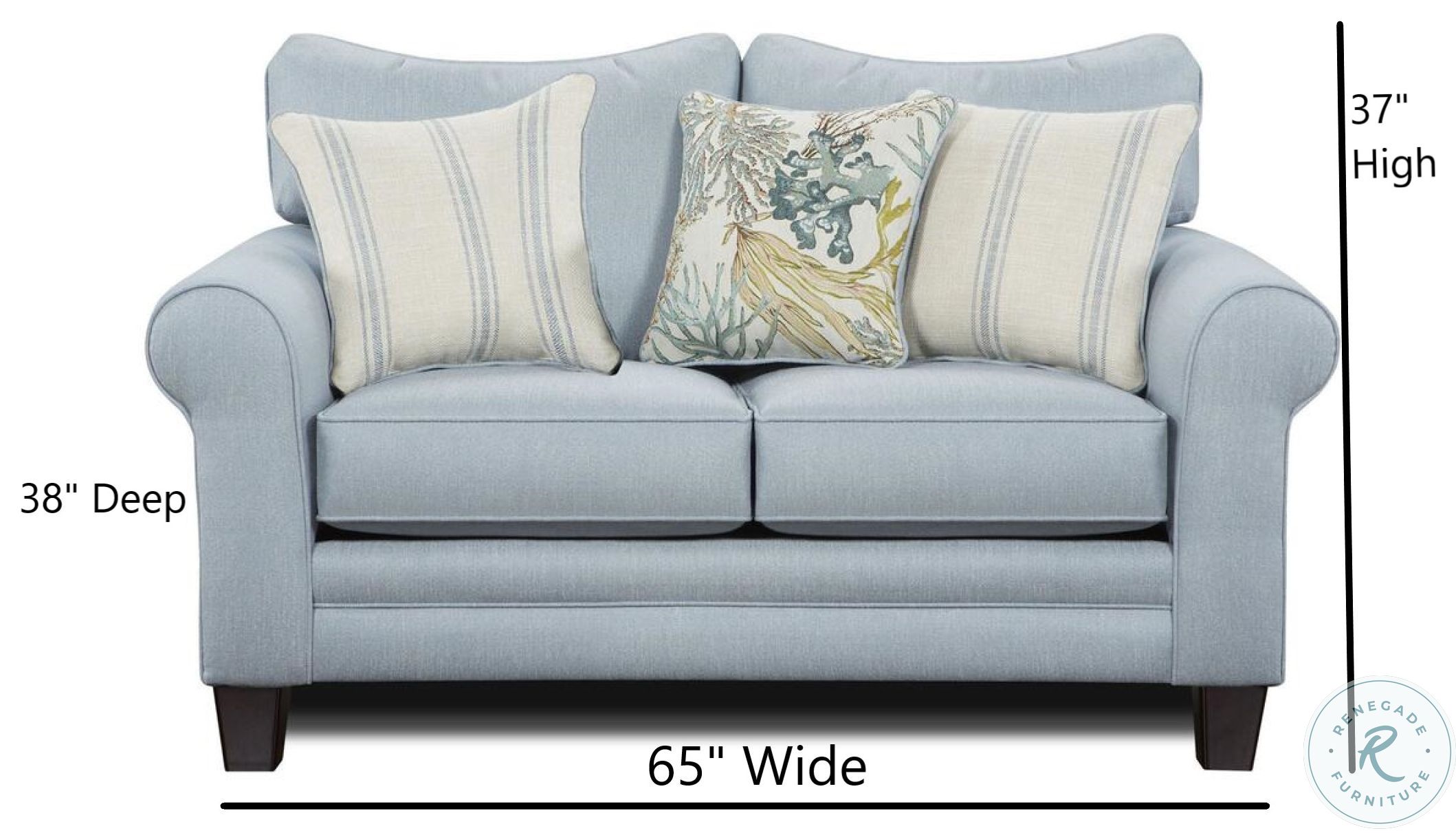 The Labyrinth Sky Loveseat from Southern Home Furnishings Coleman Furniture