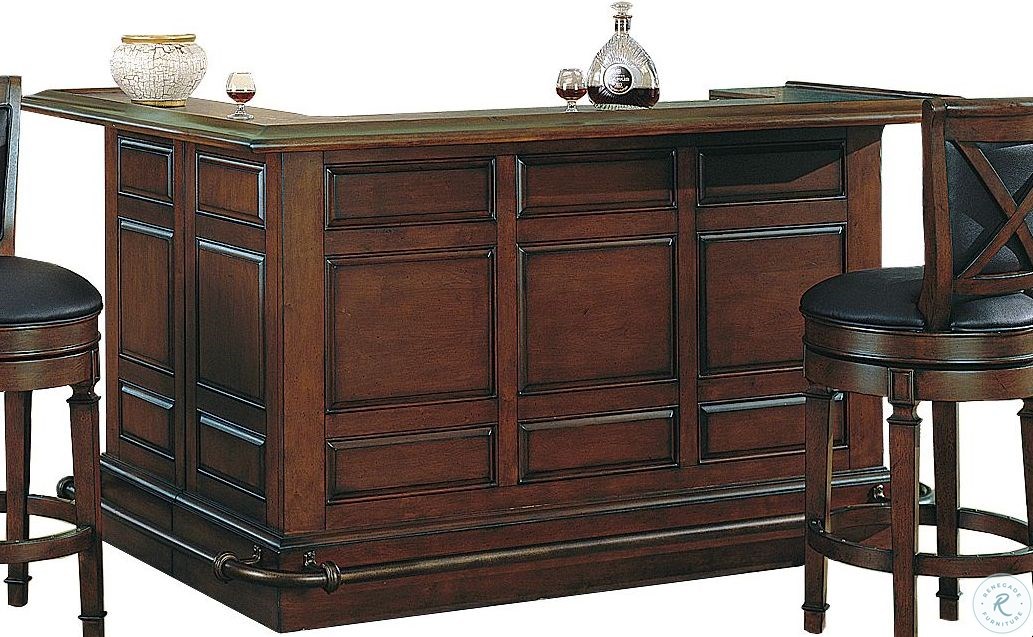 Manchester Distressed Walnut Raised Panel Return Bar From Eci Furniture Homegallerystore Com 1150 35 Rt Rb R