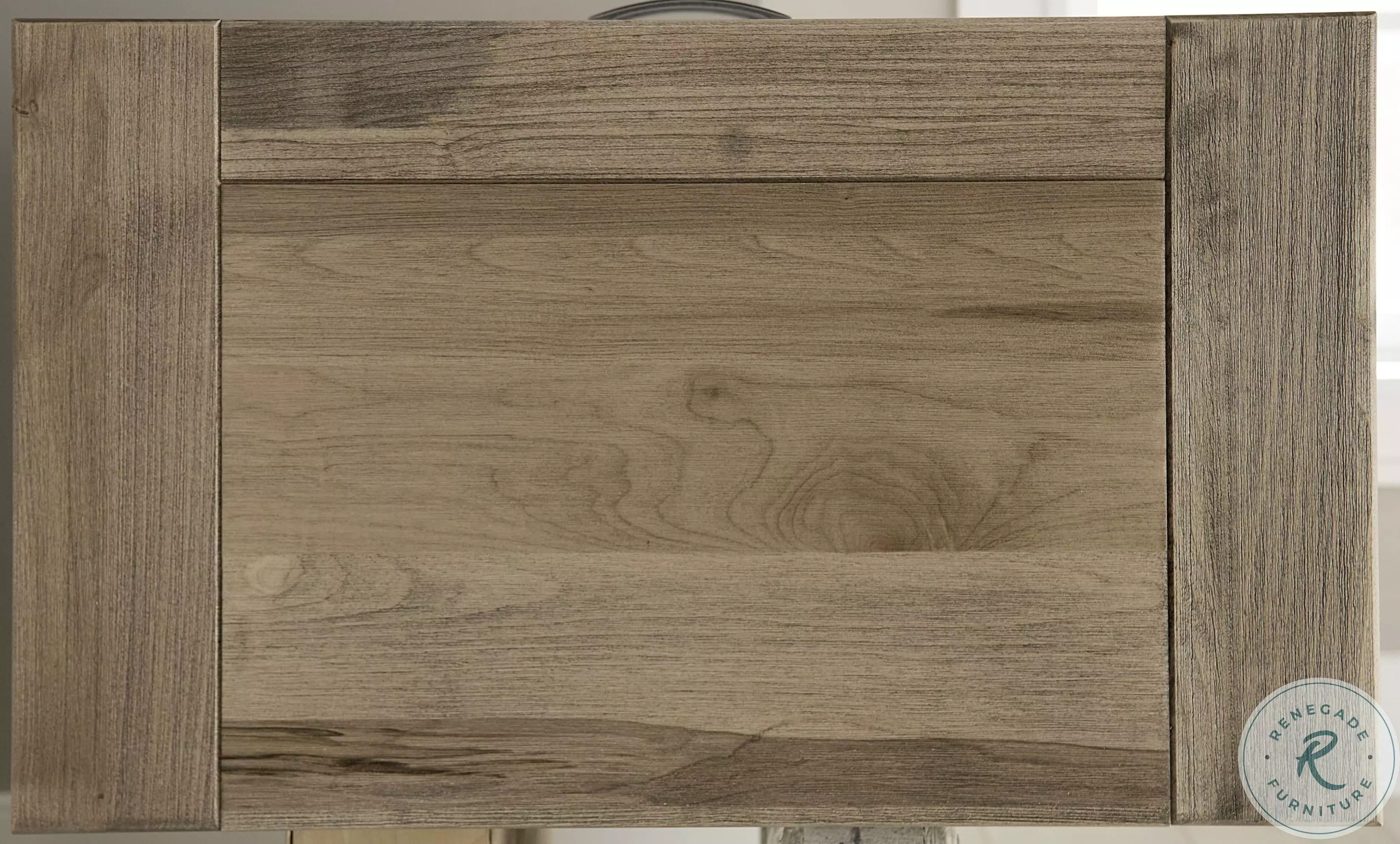 Maple Road Soft White and Natural Top 7 Drawer Dresser From